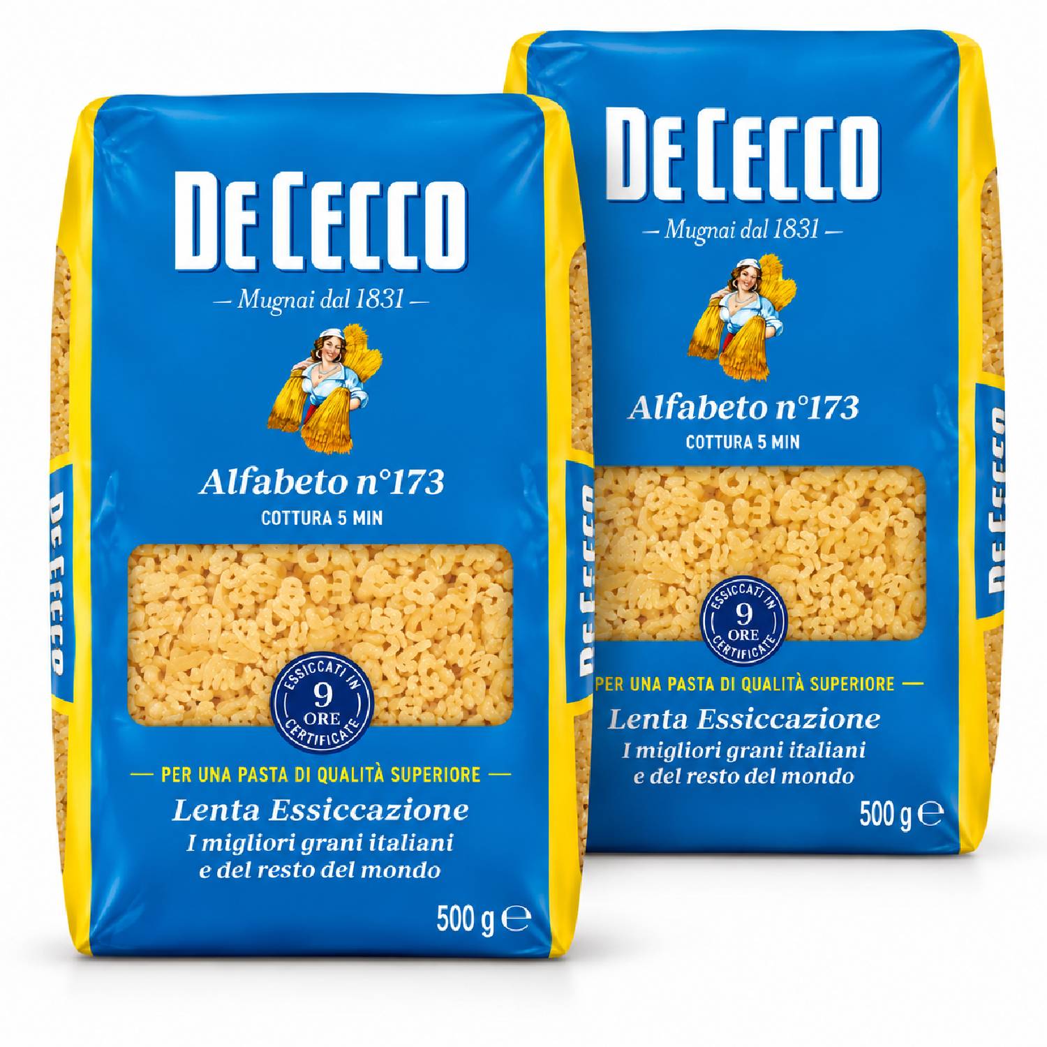 Kit 2 Massa De Cecco Alfabeto Nº173 Italiana 500g
