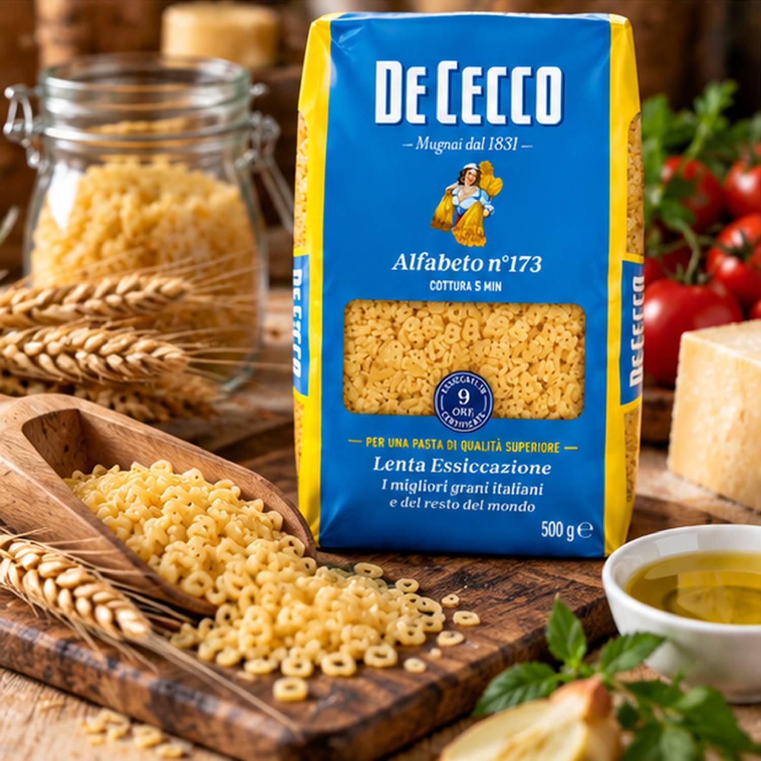 Kit 2 Massa De Cecco Alfabeto Nº173 Italiana 500g foto 7