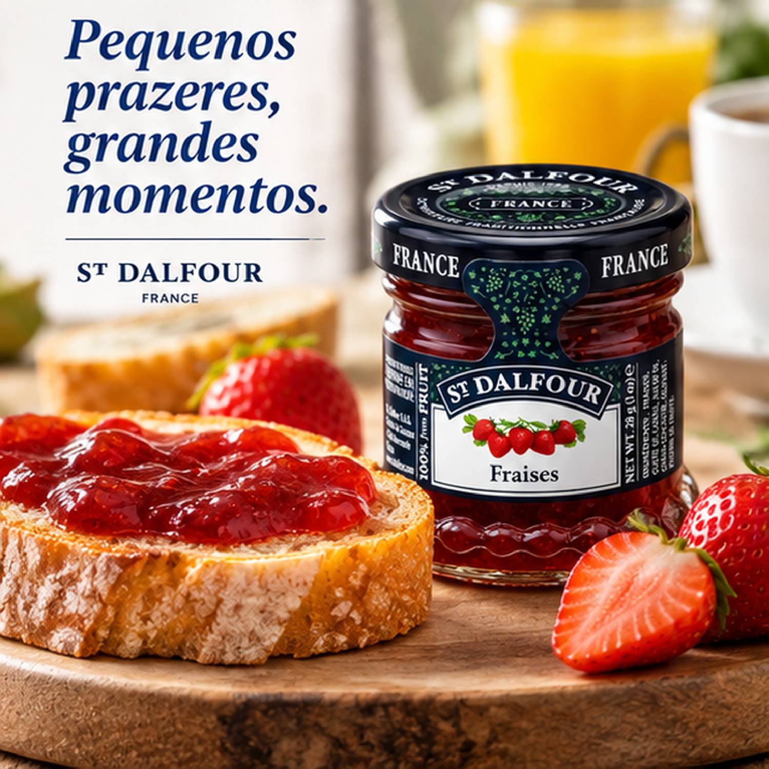 Kit 5 Geleia St Dalfour Mini Morango Francesa 28g foto 4