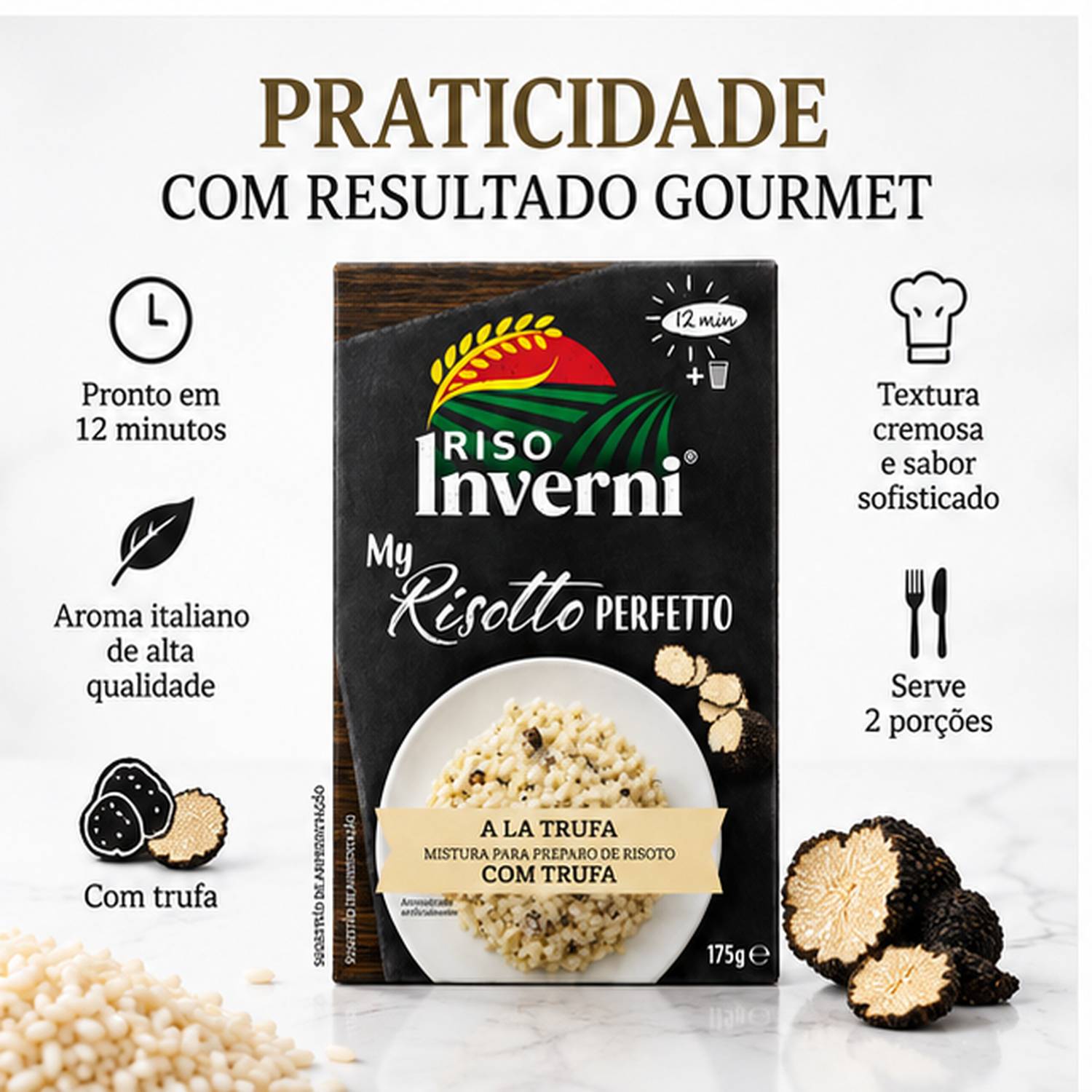 Kit 2 Risotto Italiano com Trufa Inverni 175g foto 2