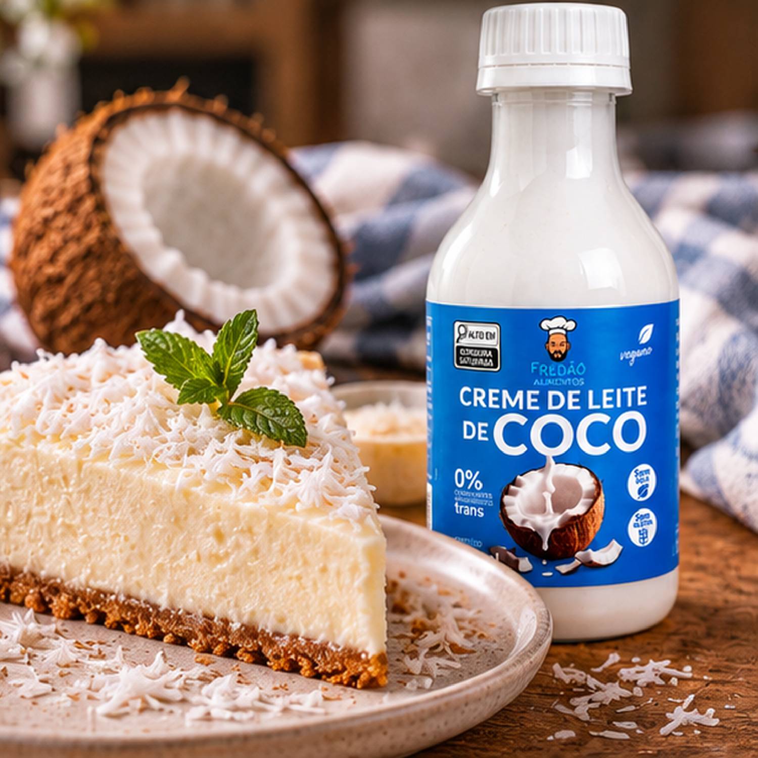 Kit 3 Creme de Leite de Coco Vegano Fredão 200ml foto 7