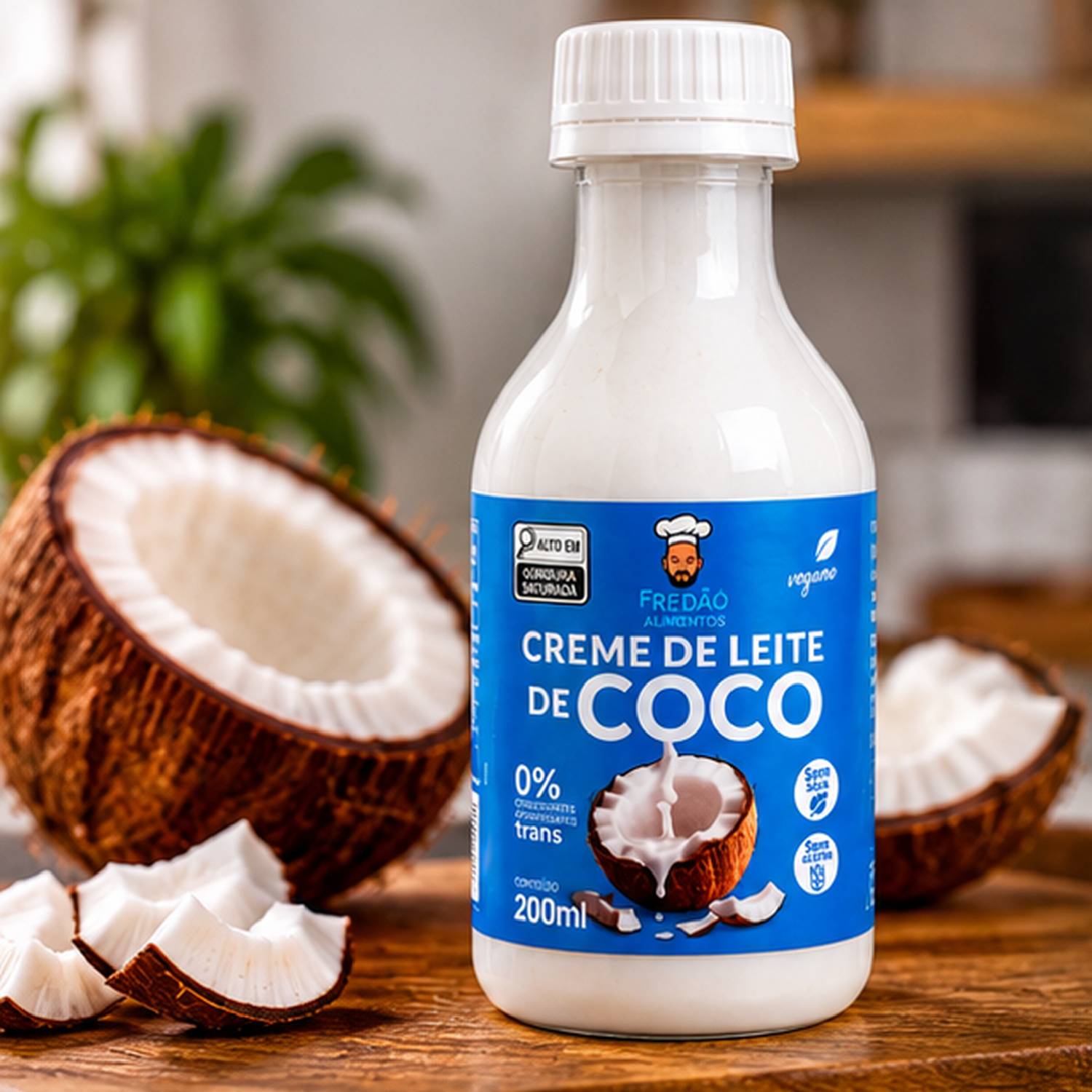 Kit 12 Creme de Leite de Coco Vegano Fredão 200ml foto 8