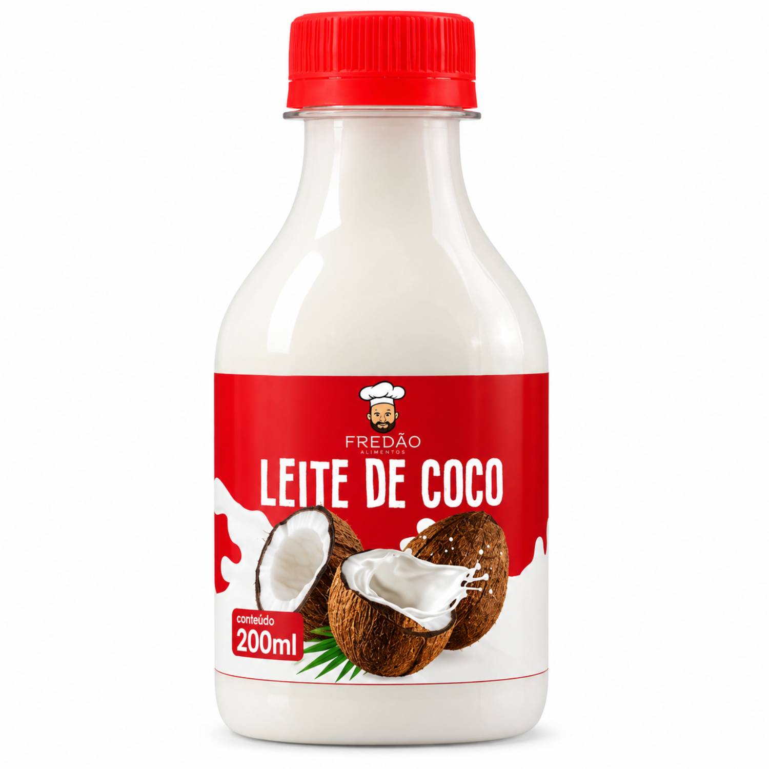 Leite de Coco Concentrado Fredão 200ml Uso Culinário