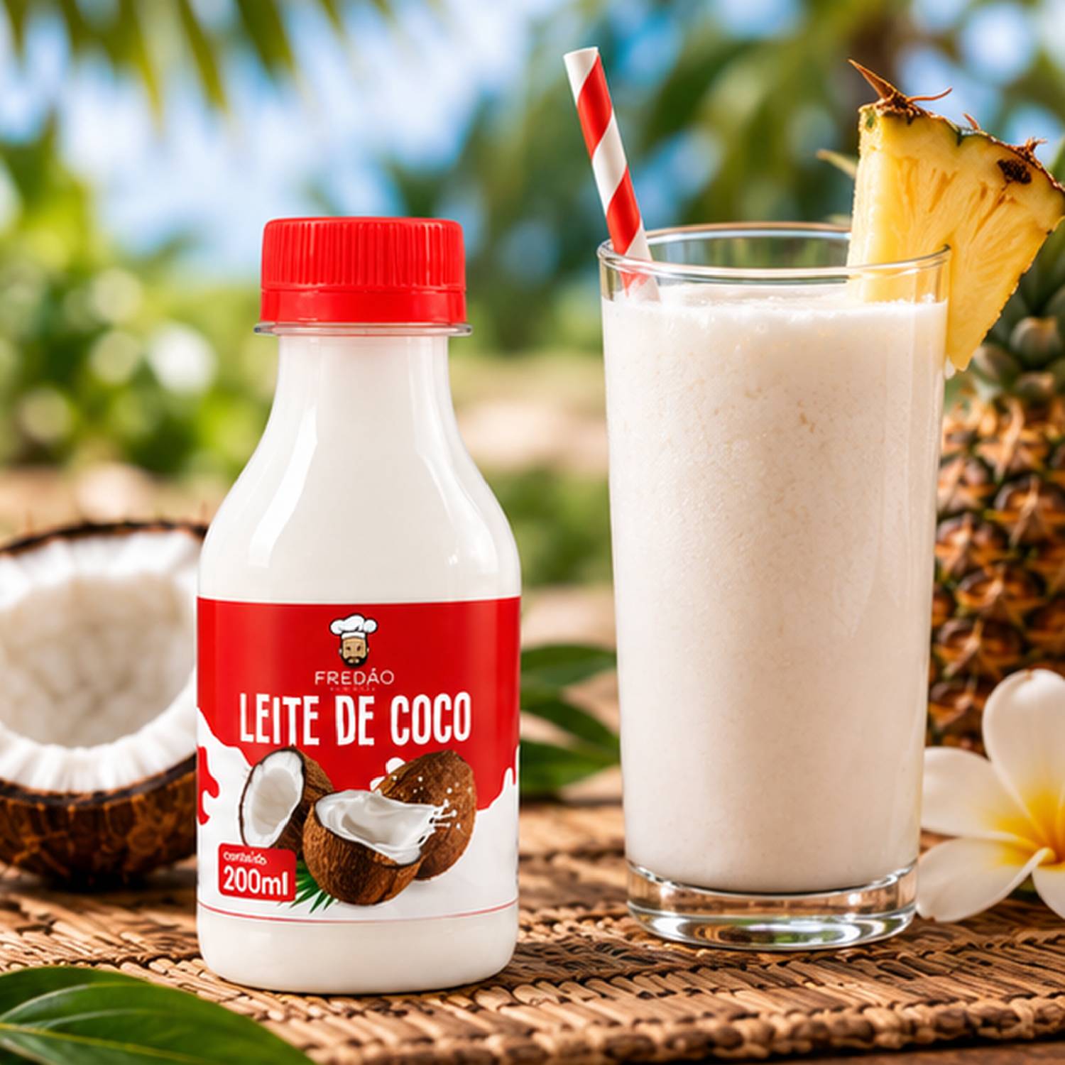 Kit 6 Leite de Coco Concentrado Fredão 200ml Uso Culinário foto 7