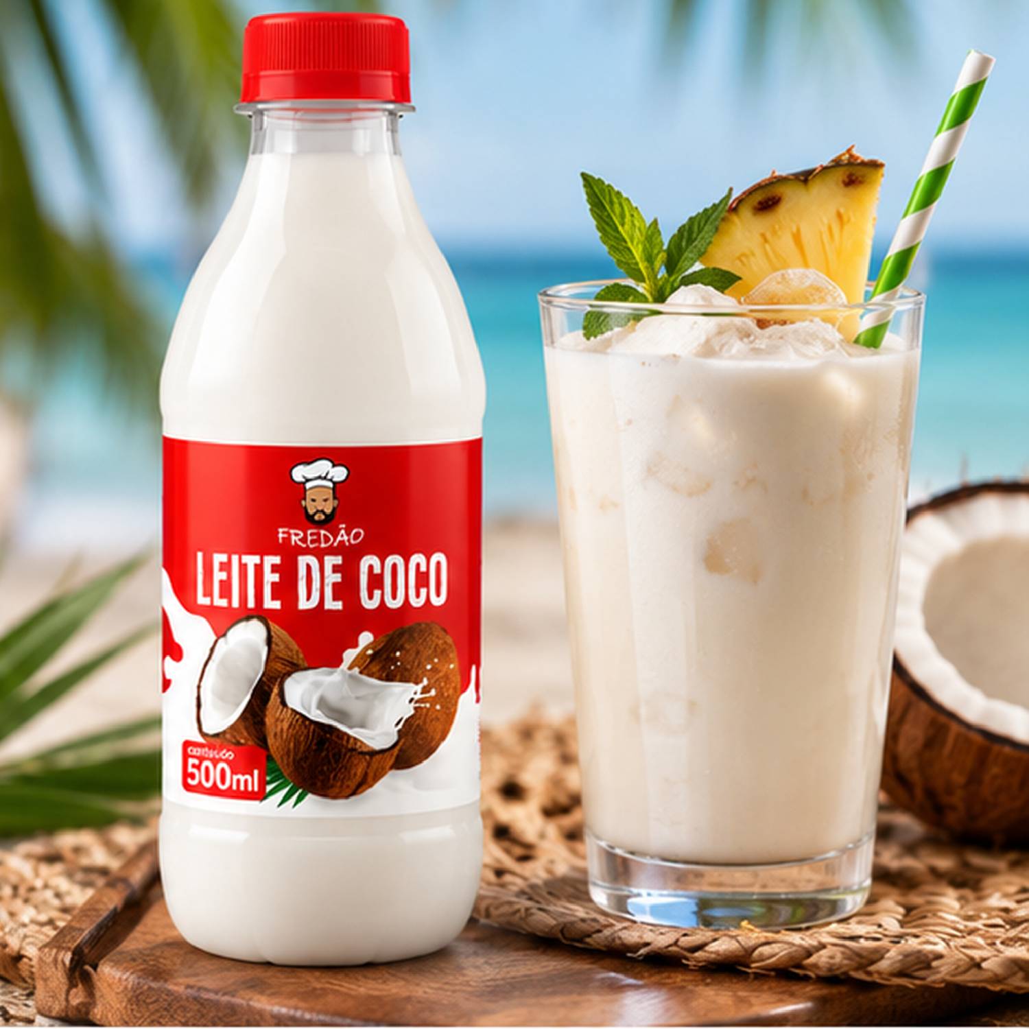 Kit 3 Leite de Coco Concentrado Fredão 500ml Uso Culinário foto 9