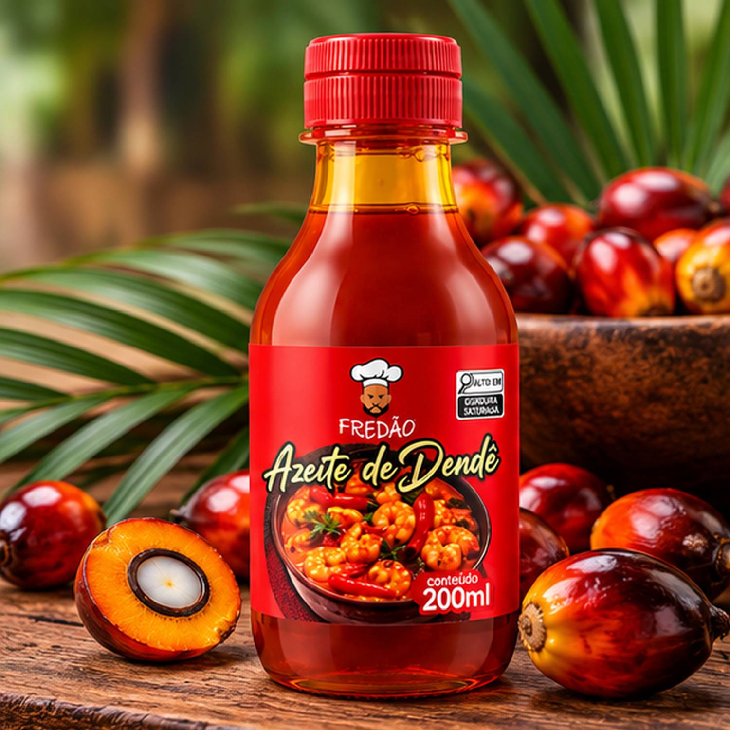 Azeite de Dendê Fredão 200ml Culinário foto 9