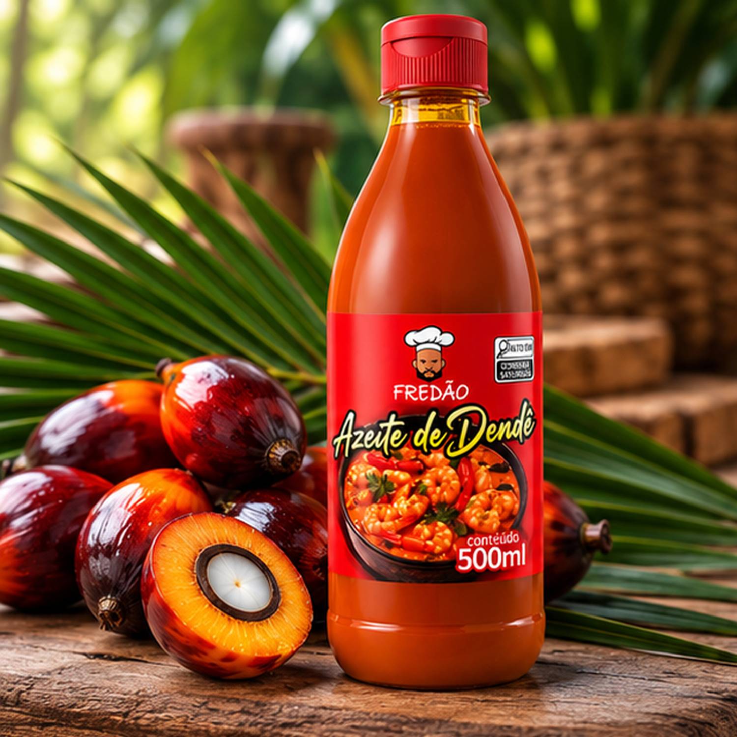 Azeite de Dendê Fredão 500ml Culinário foto 2