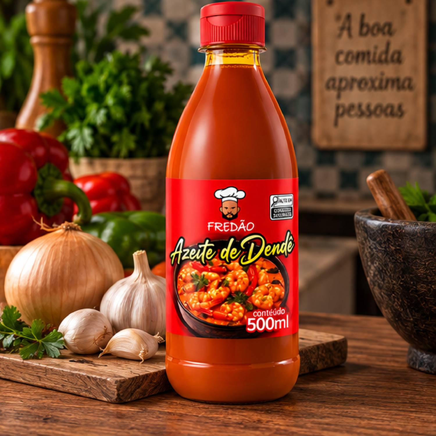 Kit 3 Azeite de Dendê Fredão 500ml Culinário foto 6