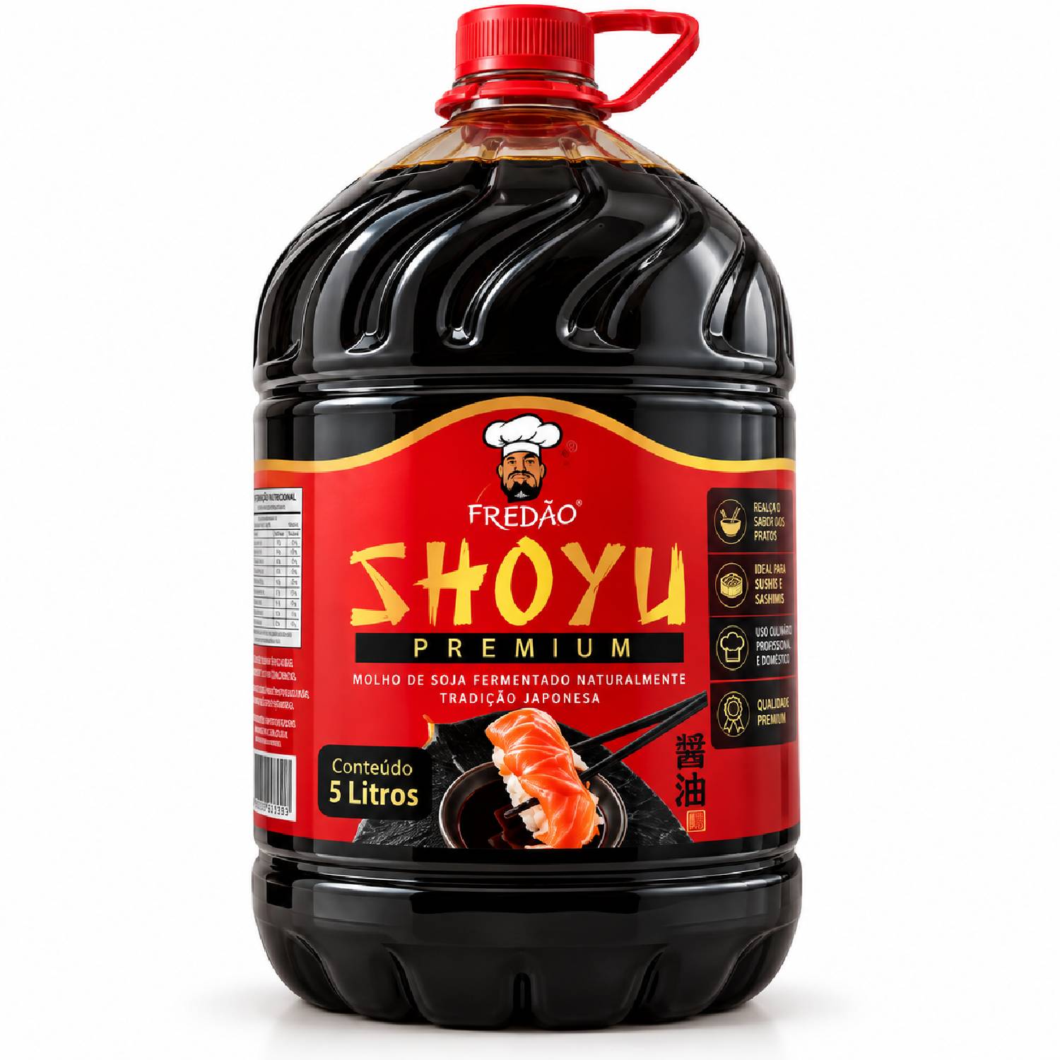 Molho Shoyu Fredão 5 Litros Uso Profissional