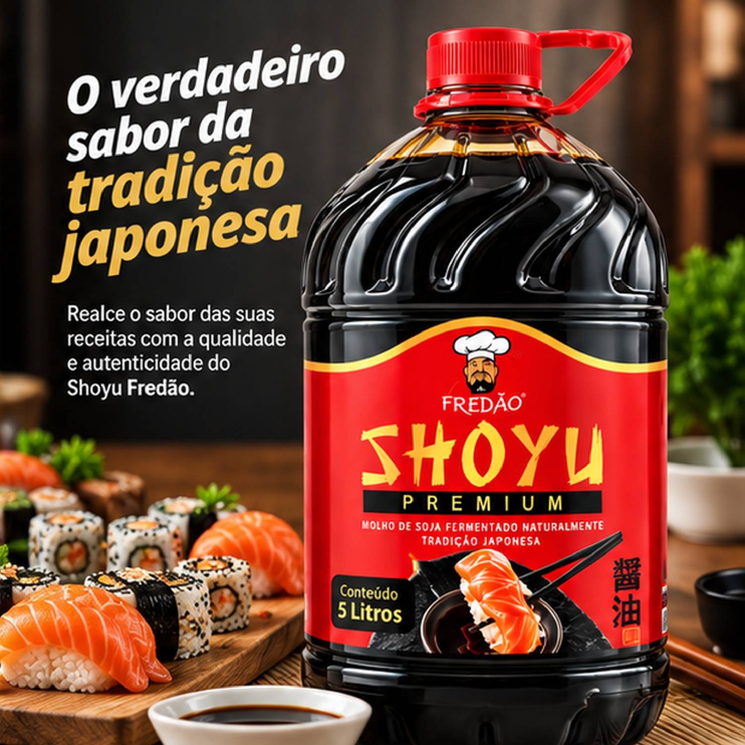 Molho Shoyu Fredão 5 Litros Uso Profissional foto 3