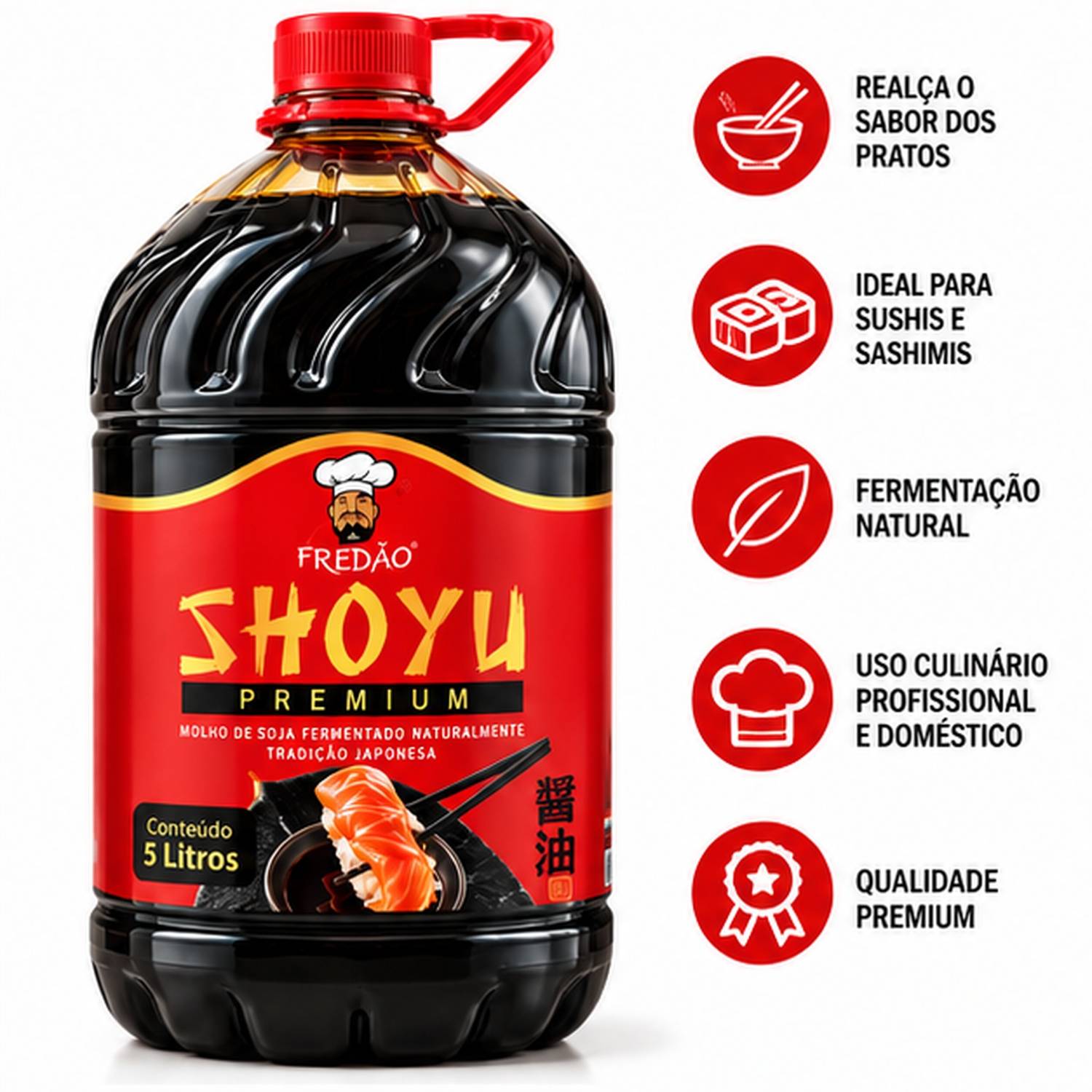 Molho Shoyu Fredão 5 Litros Uso Profissional foto 4