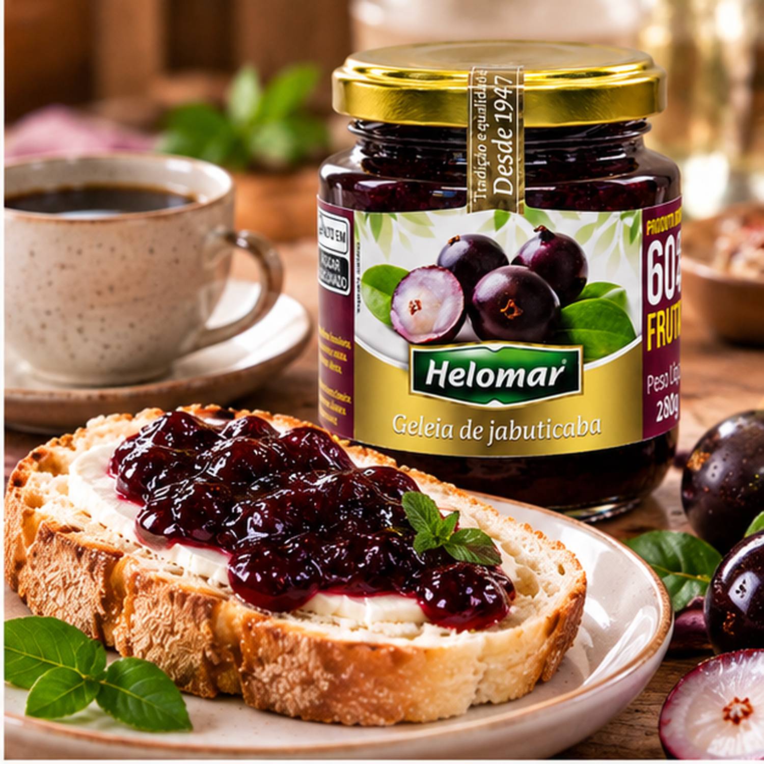 Kit 2 Geleia de Jabuticaba HELOMAR 280g foto 8