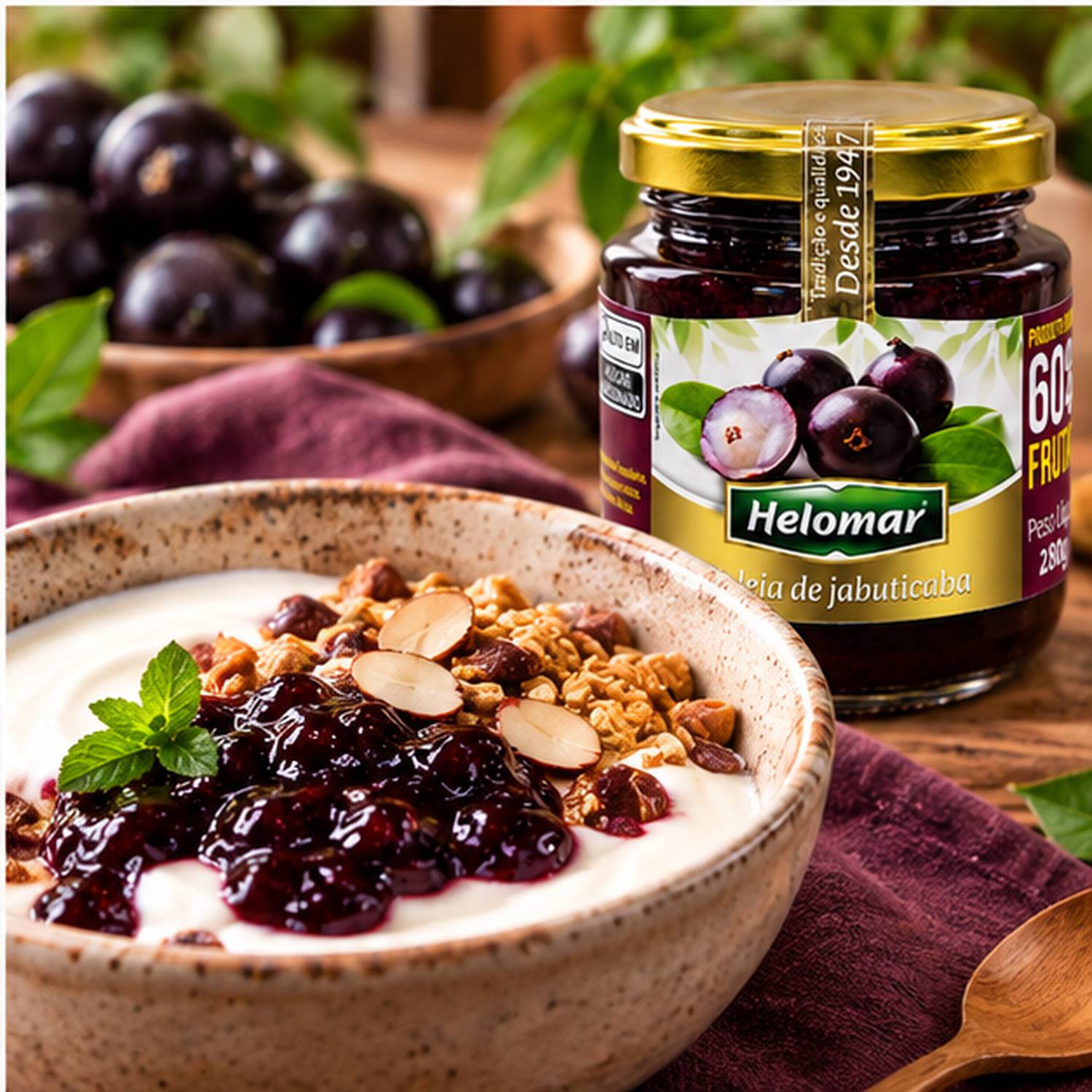 Kit 2 Geleia de Jabuticaba HELOMAR 280g foto 9
