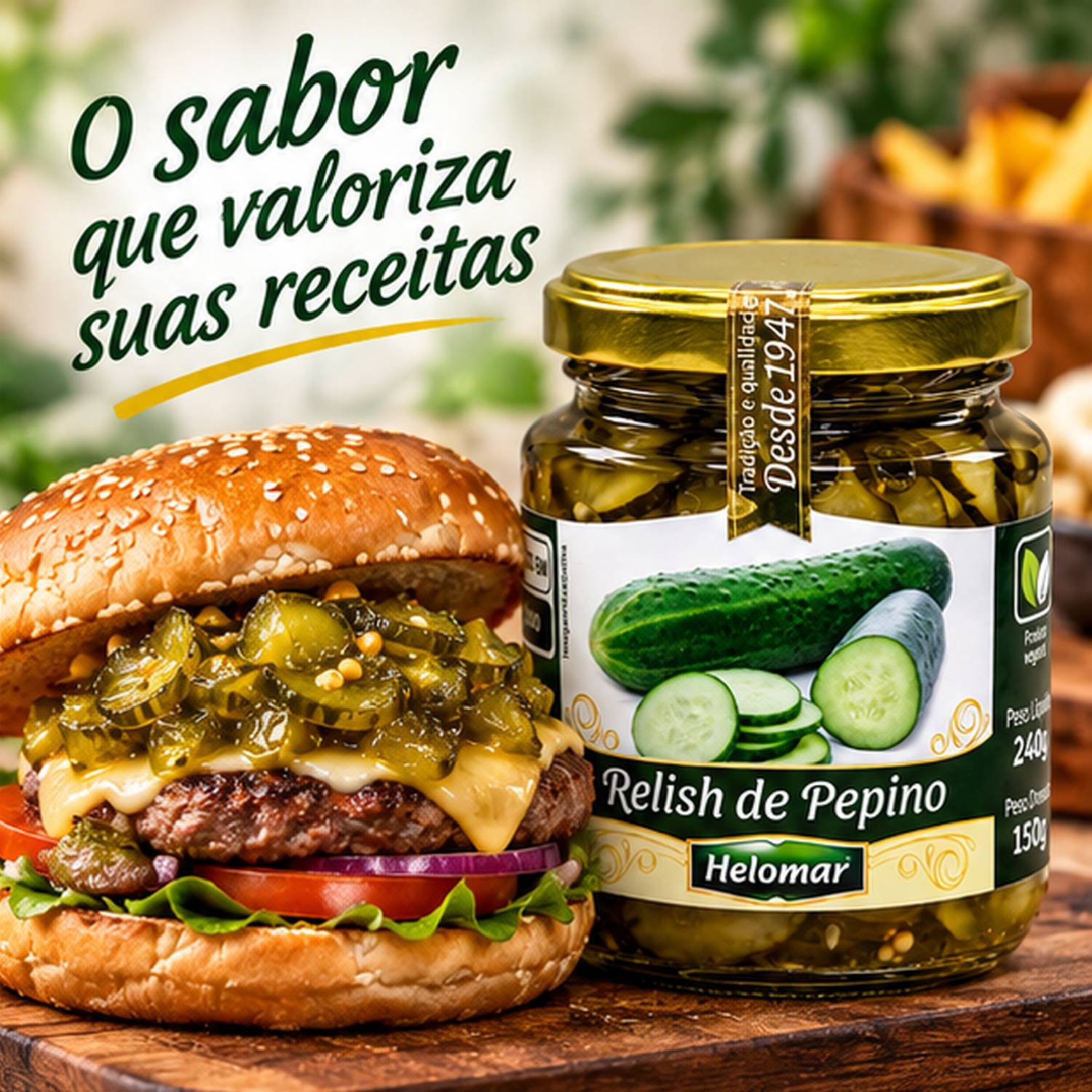 Relish de Pepino HELOMAR 150g foto 6