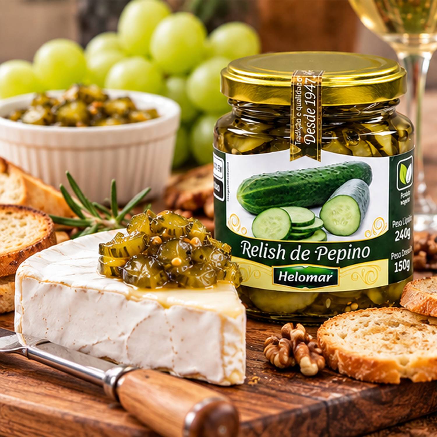 Relish de Pepino HELOMAR 150g foto 7