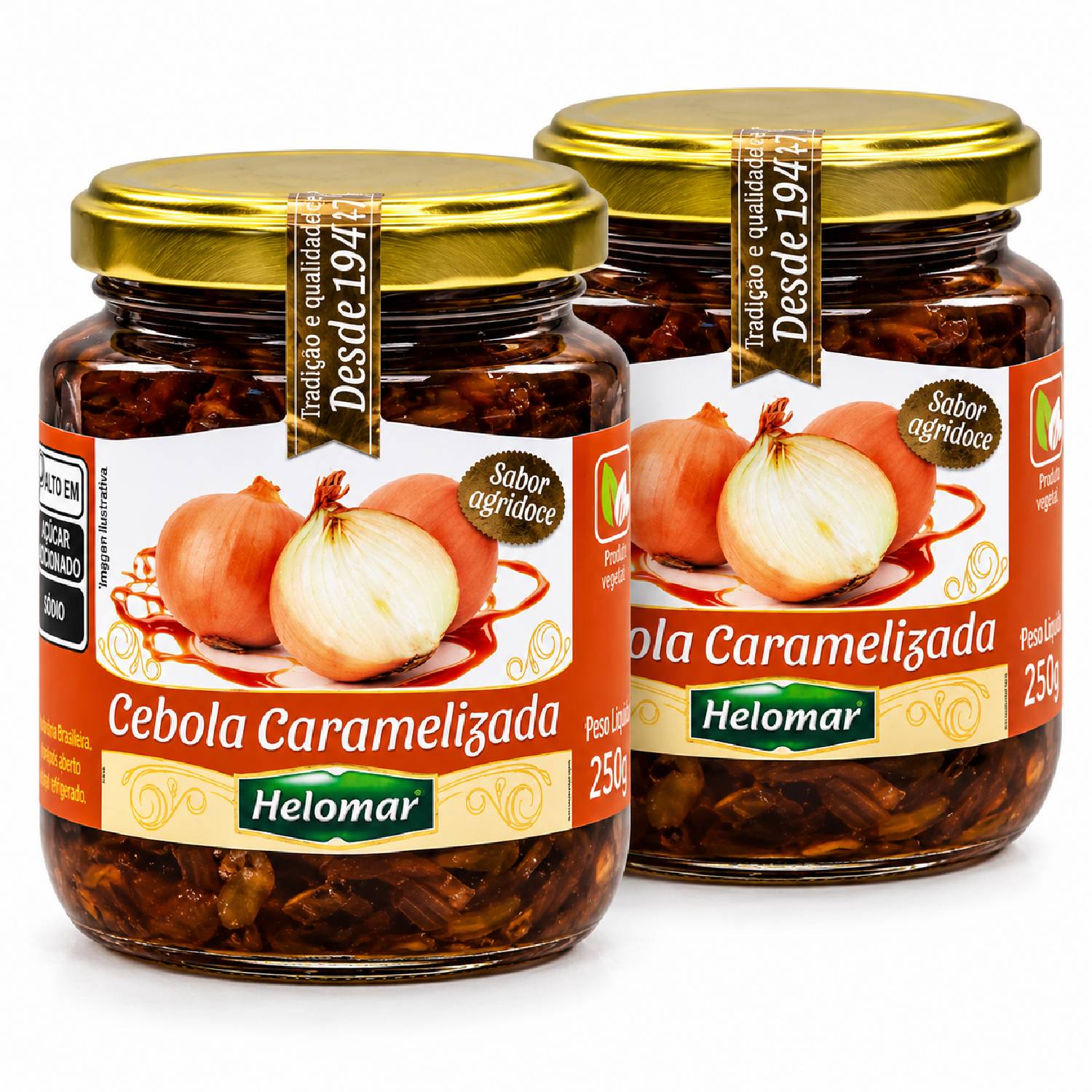 Kit 2 Cebola Caramelizada HELOMAR 250g