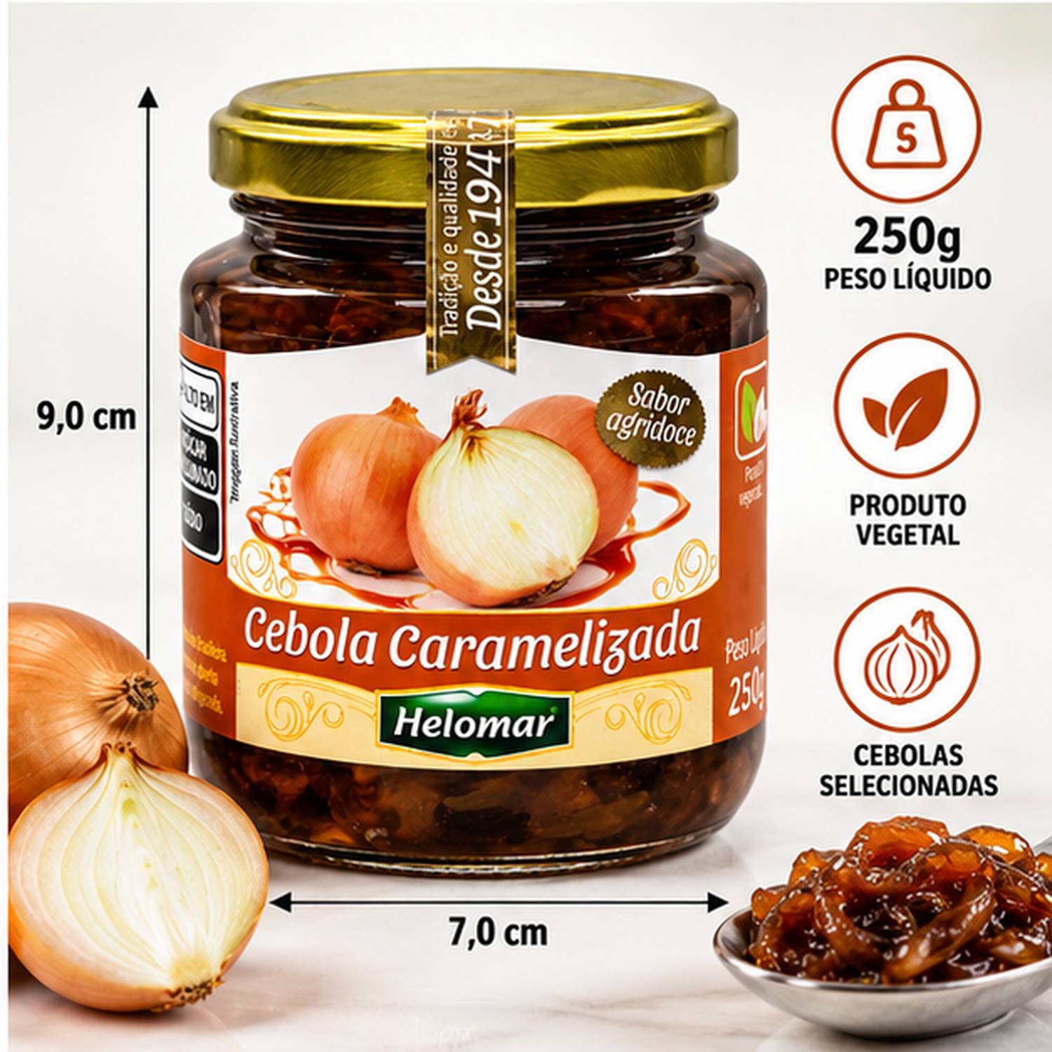 Kit 2 Cebola Caramelizada HELOMAR 250g foto 5