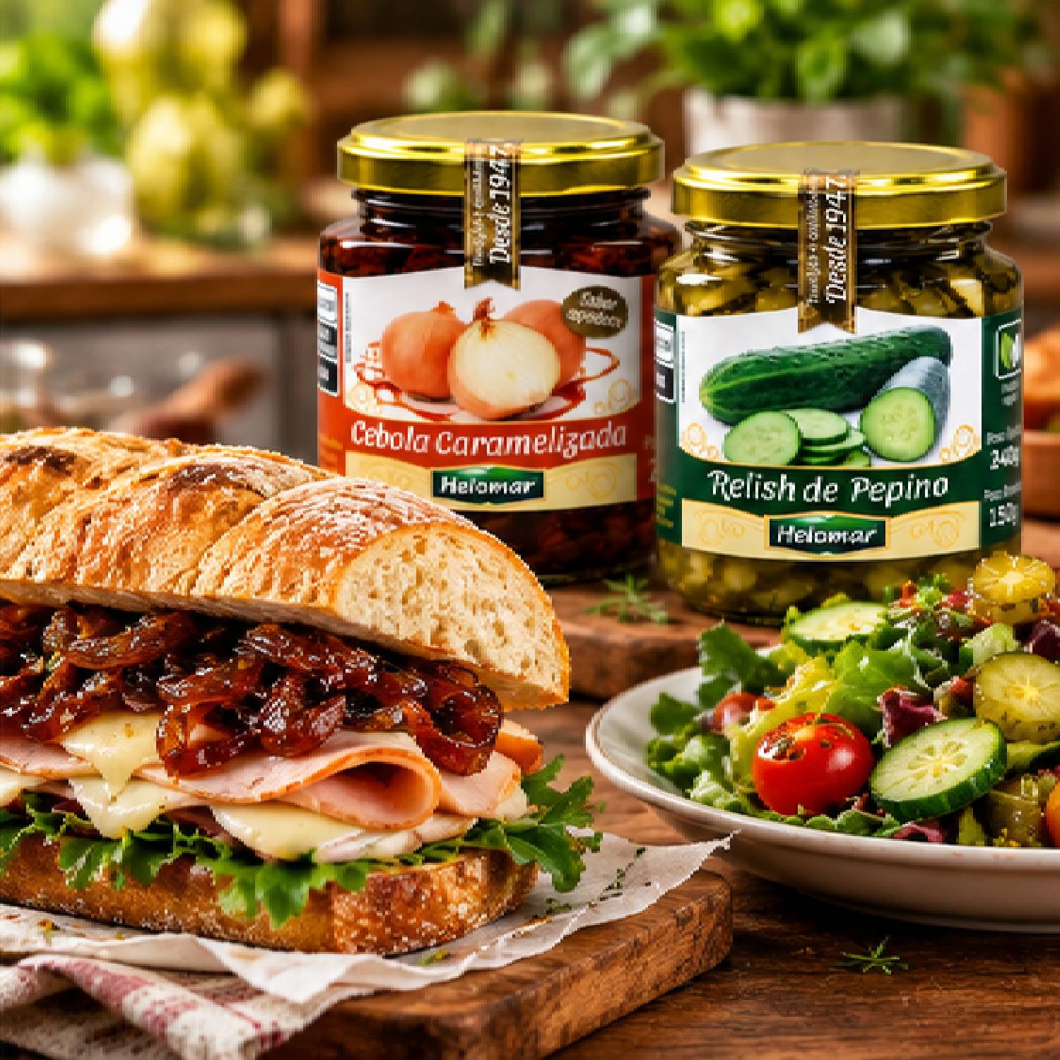 Kit Gourmet Cebola Caramelizada e Relish HELOMAR 250g foto 3