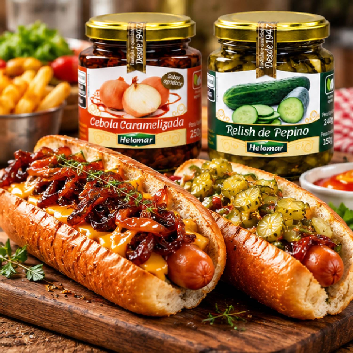 Kit Gourmet Cebola Caramelizada e Relish HELOMAR 250g foto 7