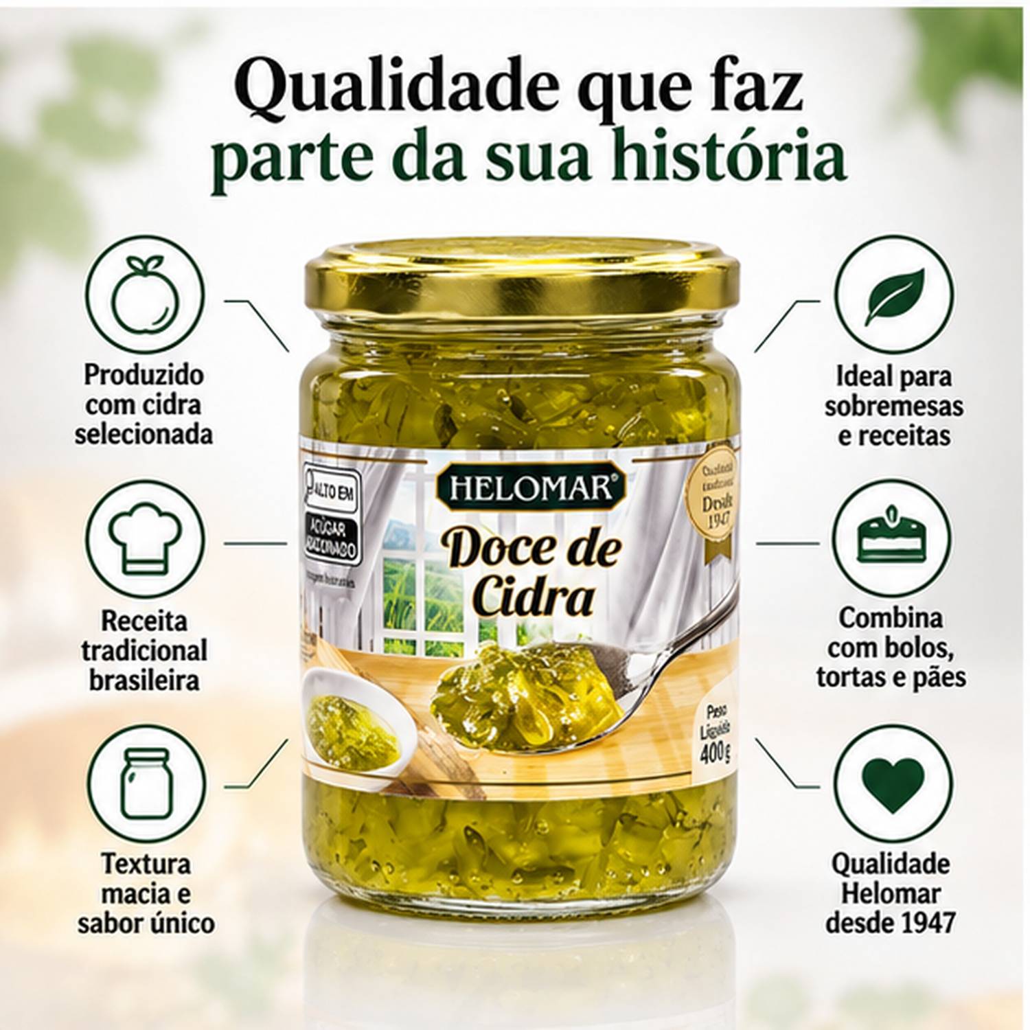 Doce de Cidra HELOMAR 400g foto 2