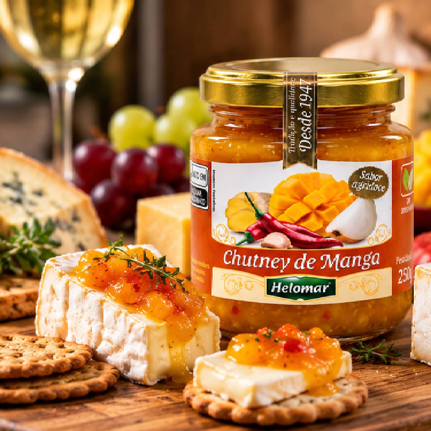 Chutney de Manga HELOMAR 150g foto 7