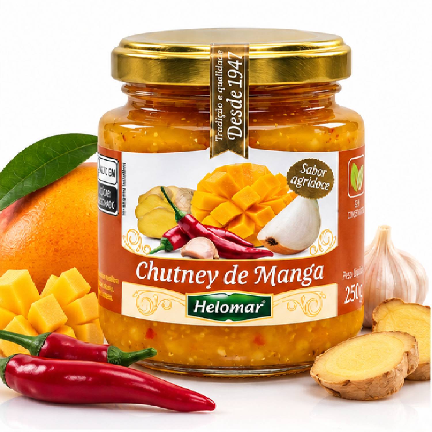 Chutney de Manga HELOMAR 150g foto 8
