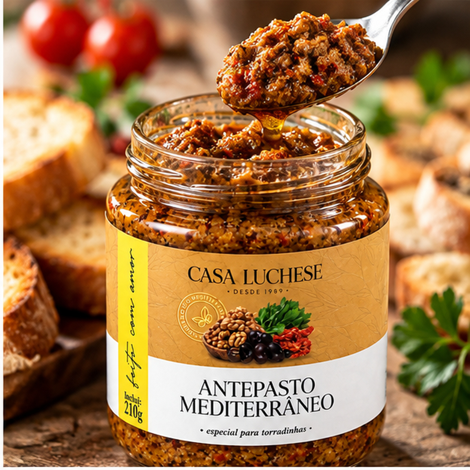 Antepasto Mediterrâneo CASA LUCHESE 210g foto 2