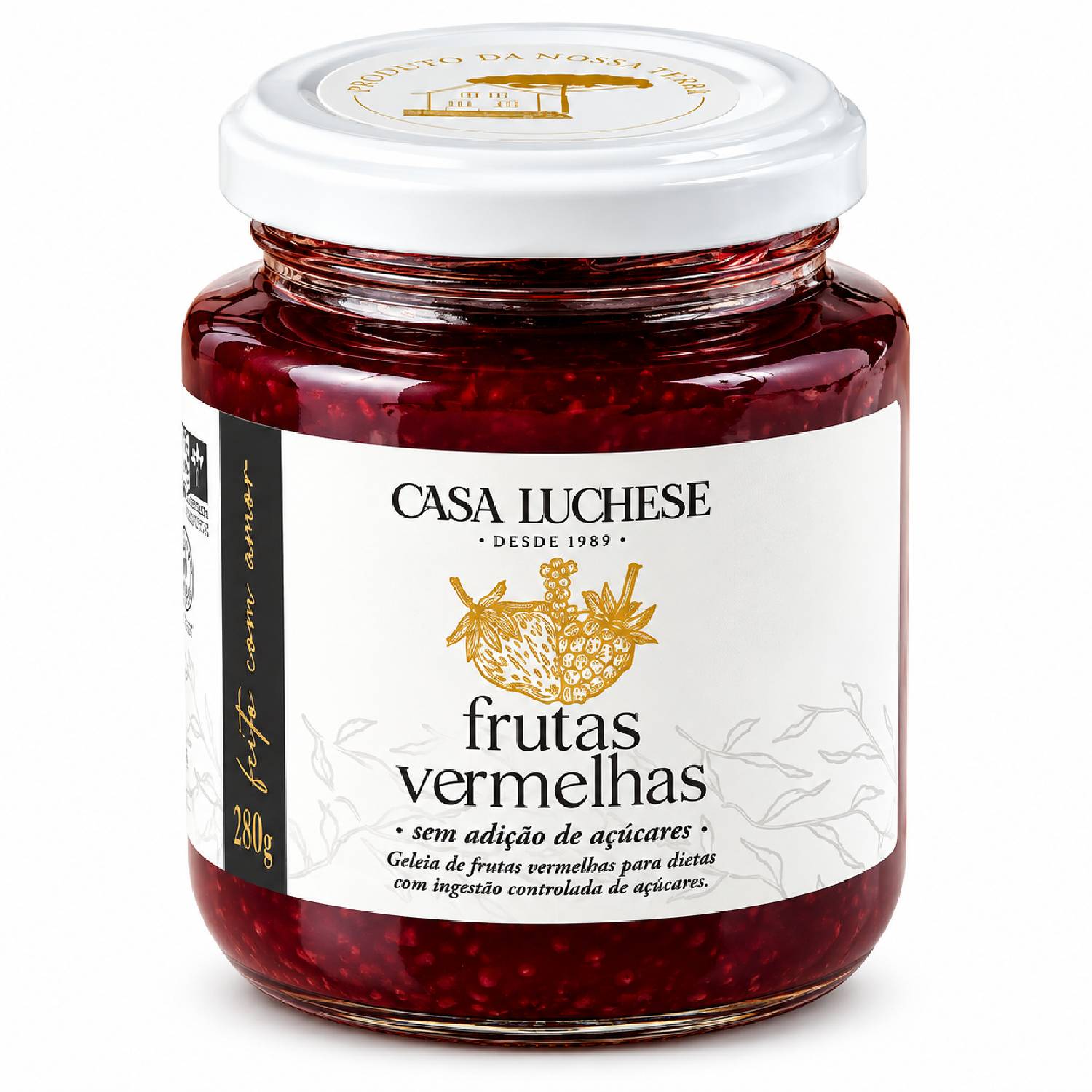 Doce Frutas Vermelhas s/ Ad Açucar CASA LUCHESE 260g
