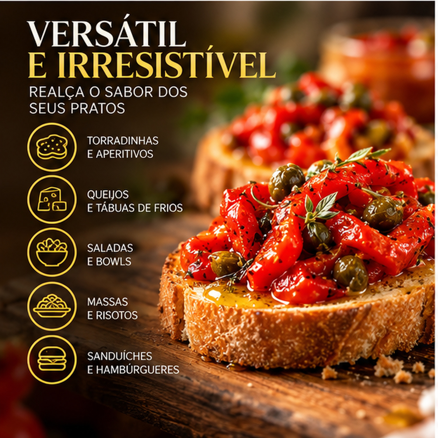 Antepasto de Pimentão c/ Alcaparras CASA LUCHESE 210g foto 4