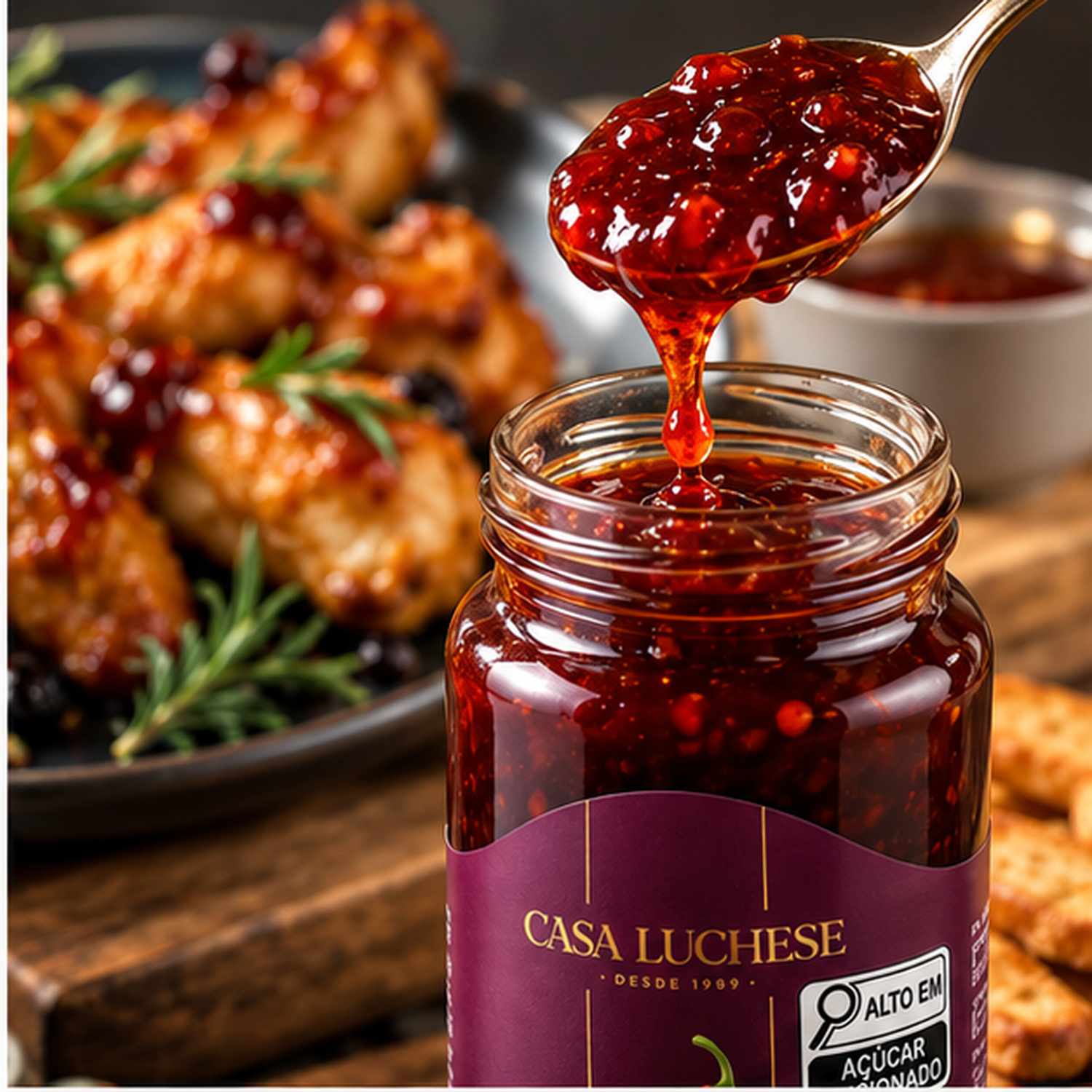 Sweet Chilli c/ Frutas Vermelhas CASA LUCHESE 410g foto 3
