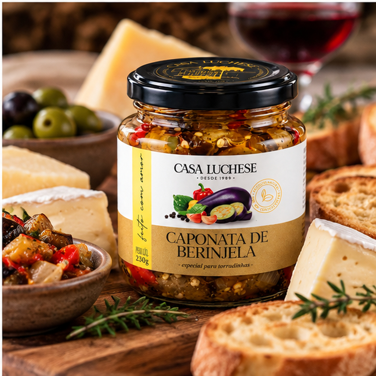Caponata de Berinjela CASA LUCHESE 215g foto 3