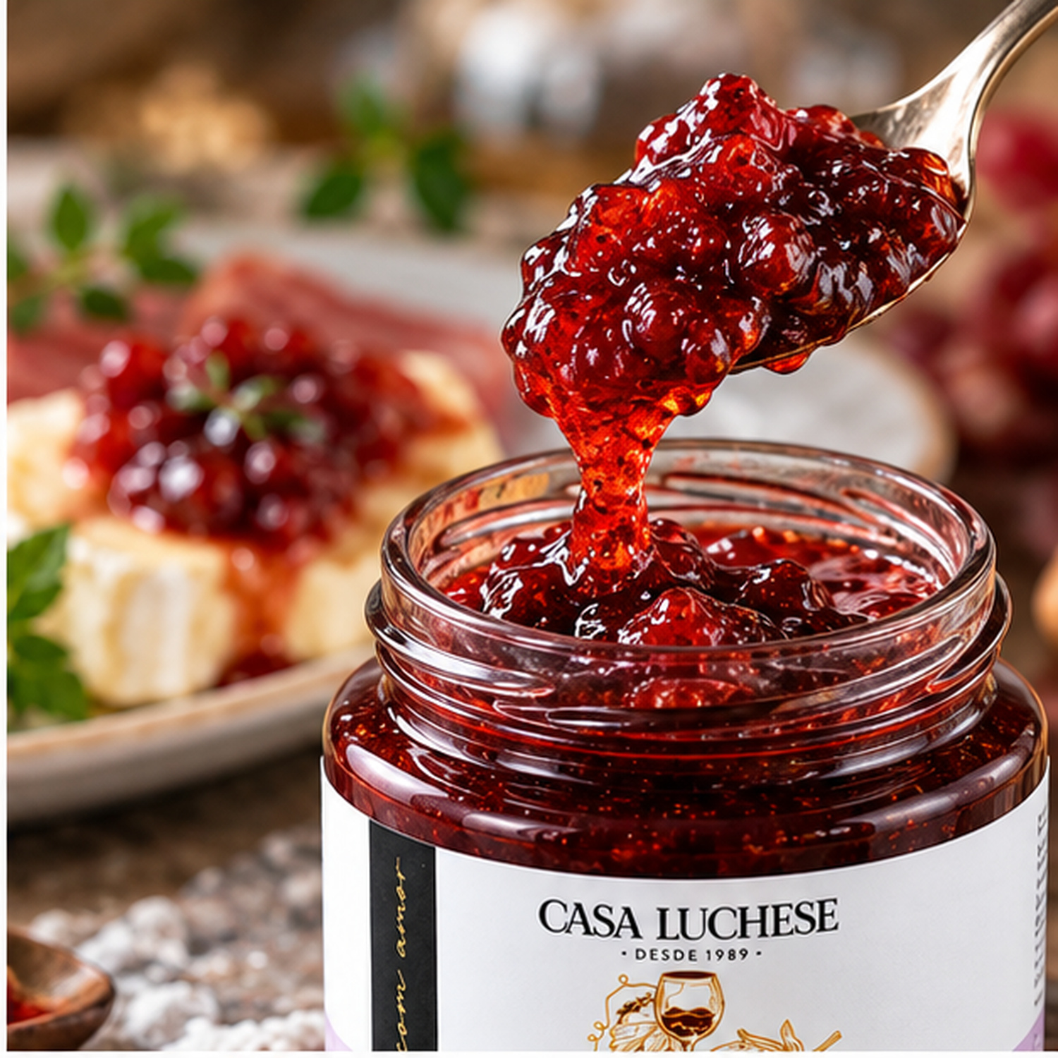 Doce de Morango ao Vinho Cabernet CASA LUCHESE 260g foto 2