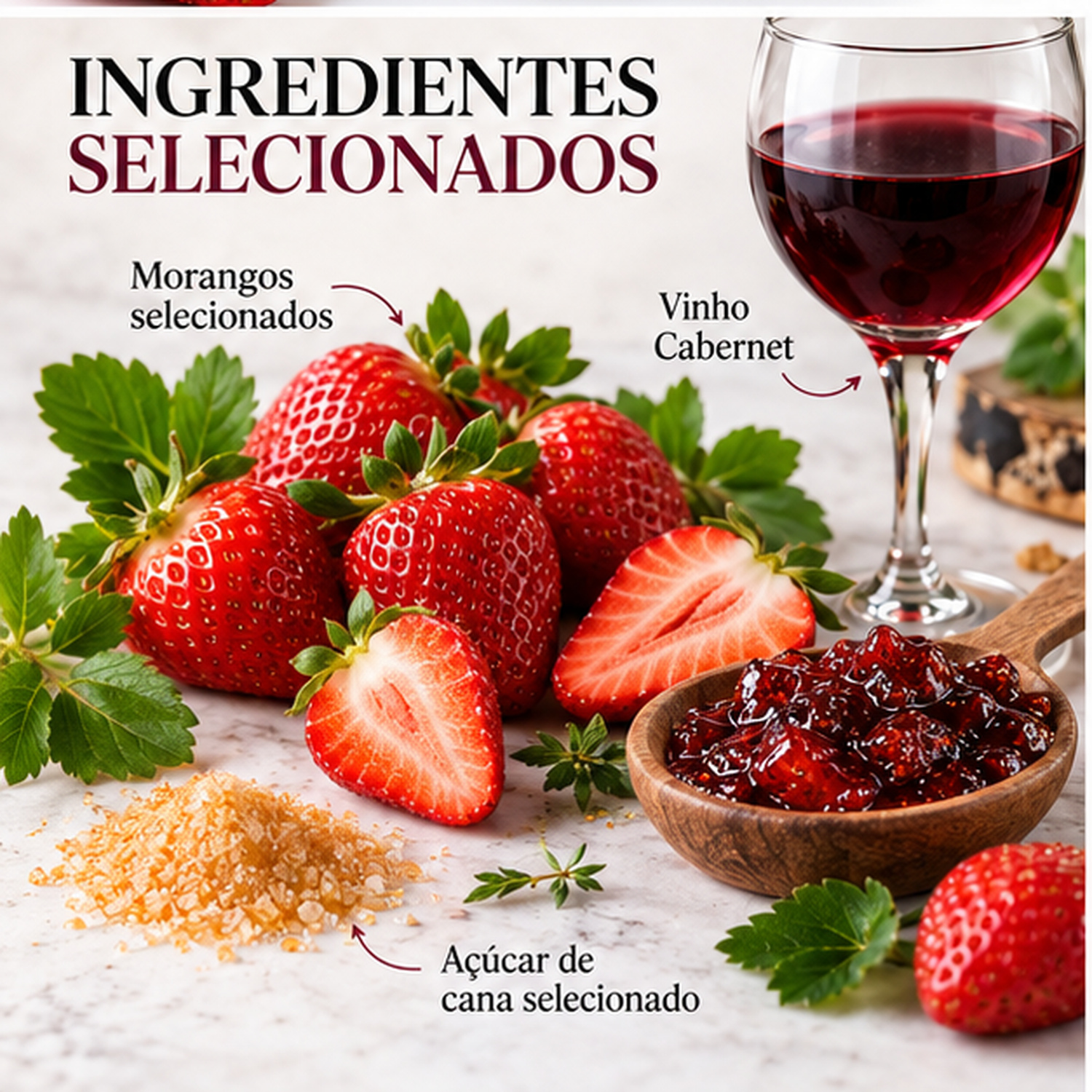 Doce de Morango ao Vinho Cabernet CASA LUCHESE 260g foto 4