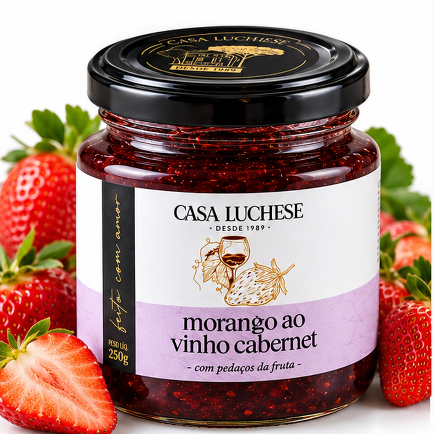 Doce de Morango ao Vinho Cabernet CASA LUCHESE 260g foto 7