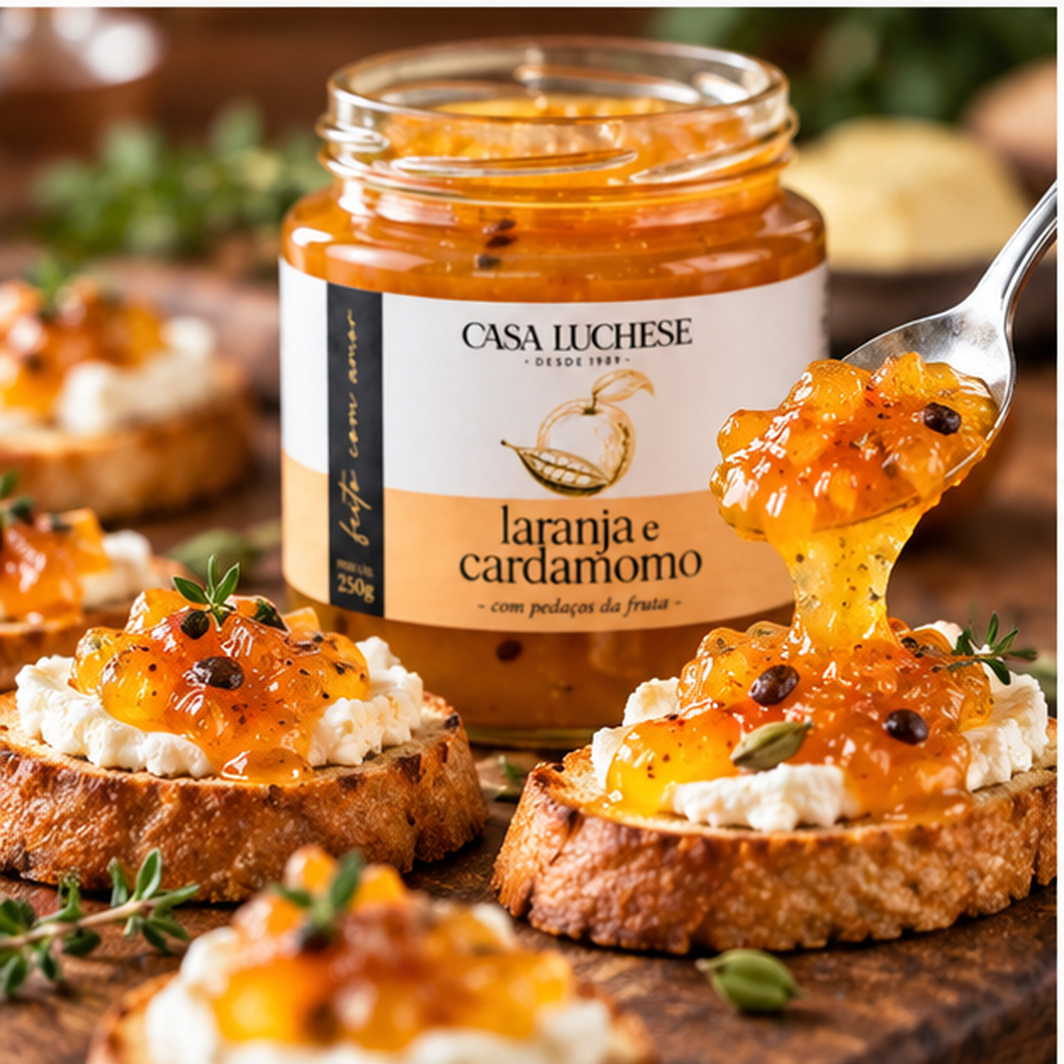 Doce de Laranja e Cardamomo Premium CASA LUCHESE 260g foto 5
