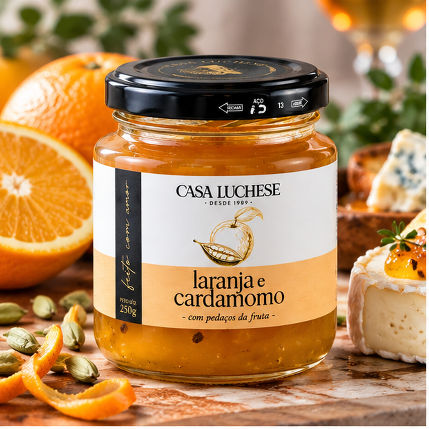 Doce de Laranja e Cardamomo Premium CASA LUCHESE 260g foto 9