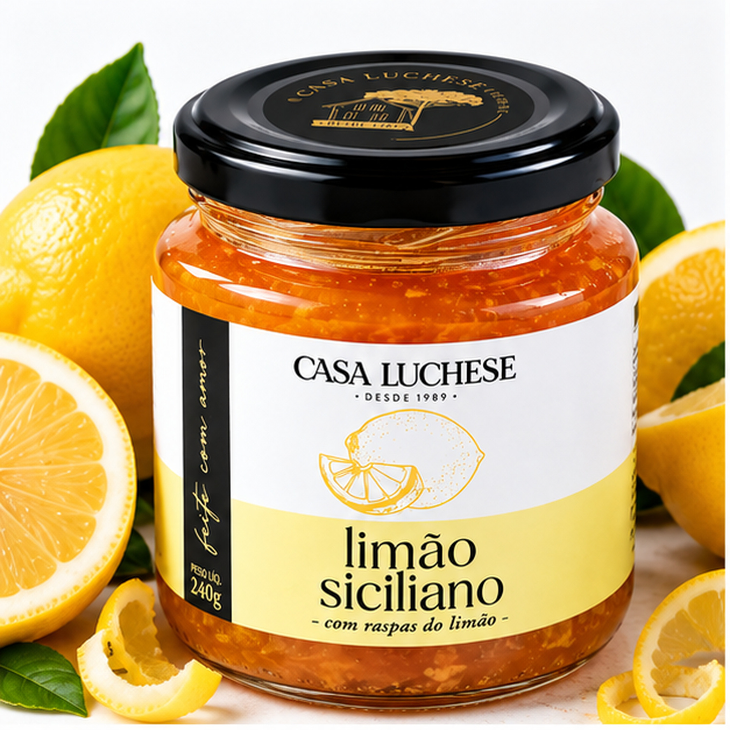 Geleia de Limão Siciliano Premium CASA LUCHESE 260g foto 3