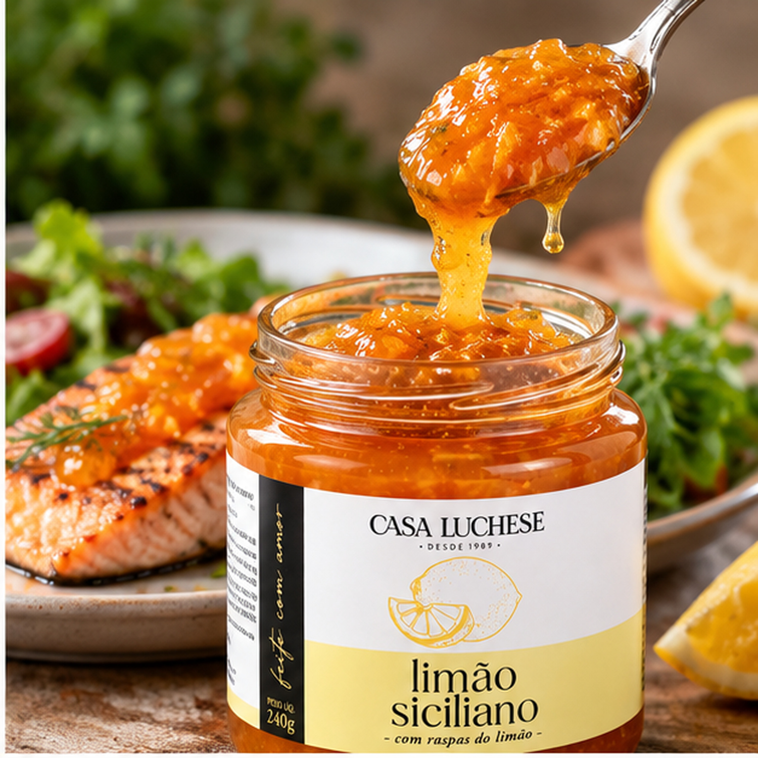 Geleia de Limão Siciliano Premium CASA LUCHESE 260g foto 7