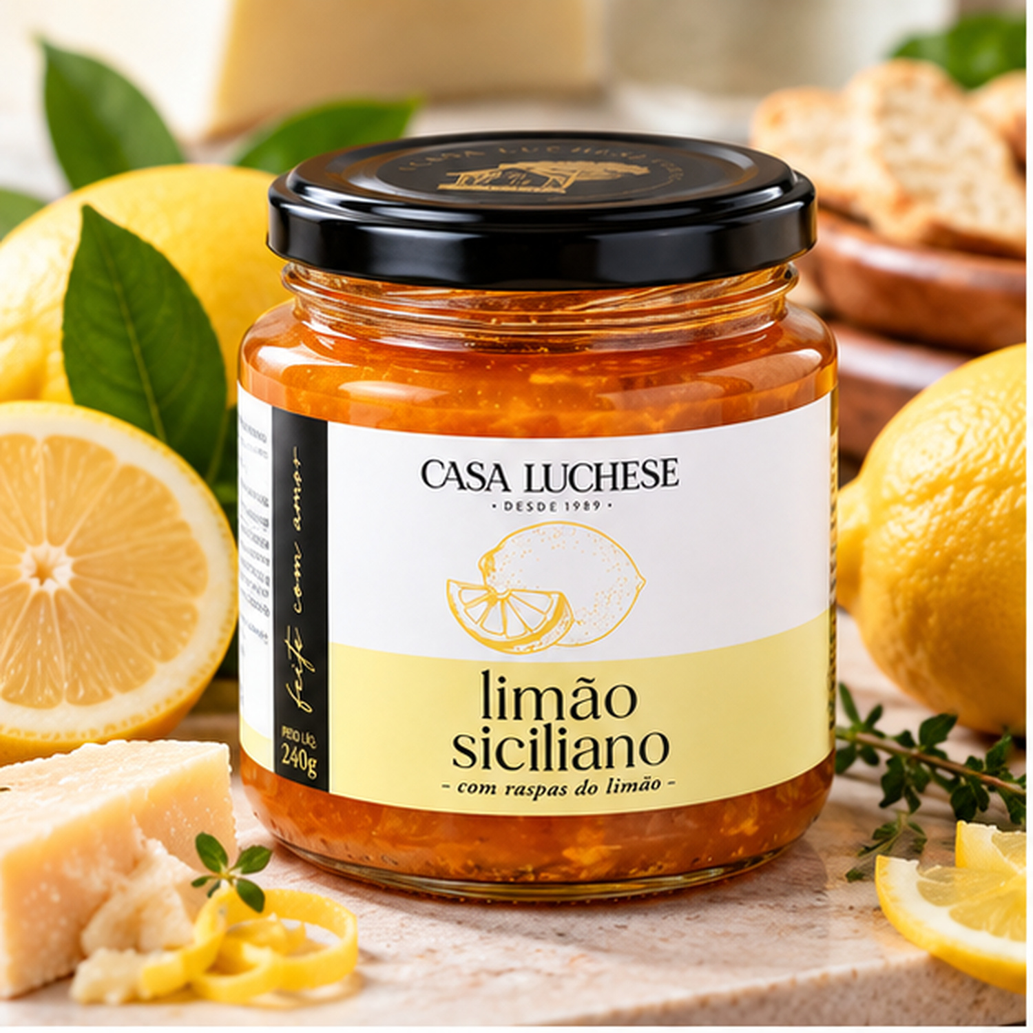Geleia de Limão Siciliano Premium CASA LUCHESE 260g foto 8