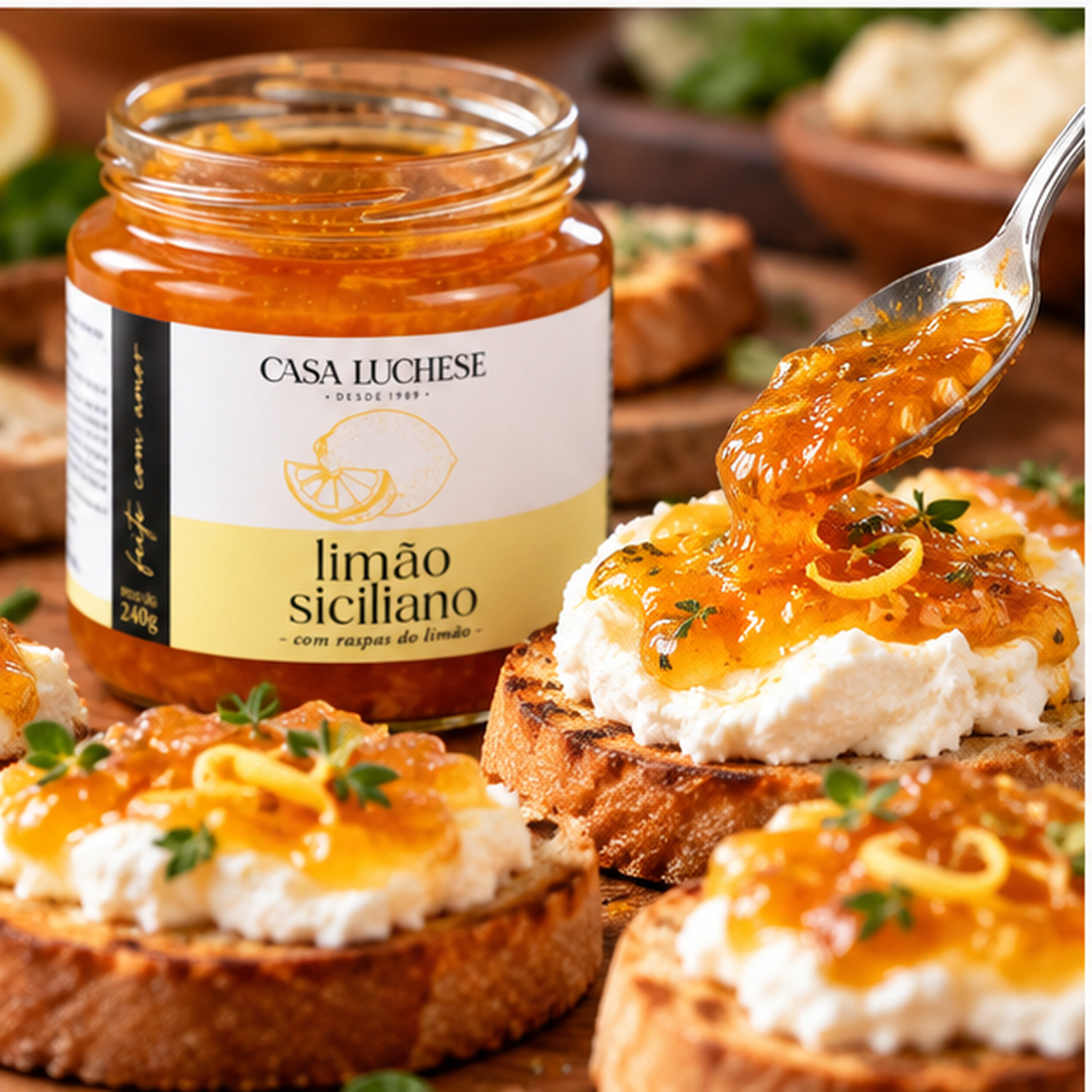 Geleia de Limão Siciliano Premium CASA LUCHESE 260g foto 9