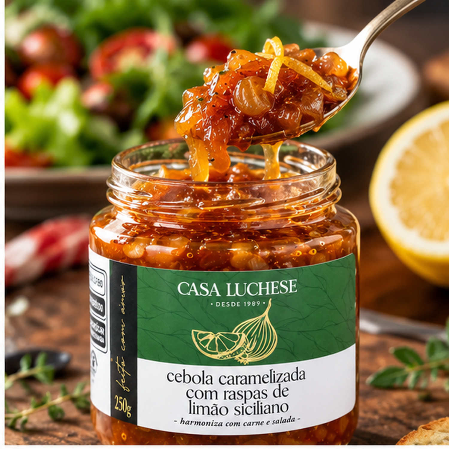 Cebola Caramelizada c/ Limão Siciliano CASA LUCHESE 250g foto 7