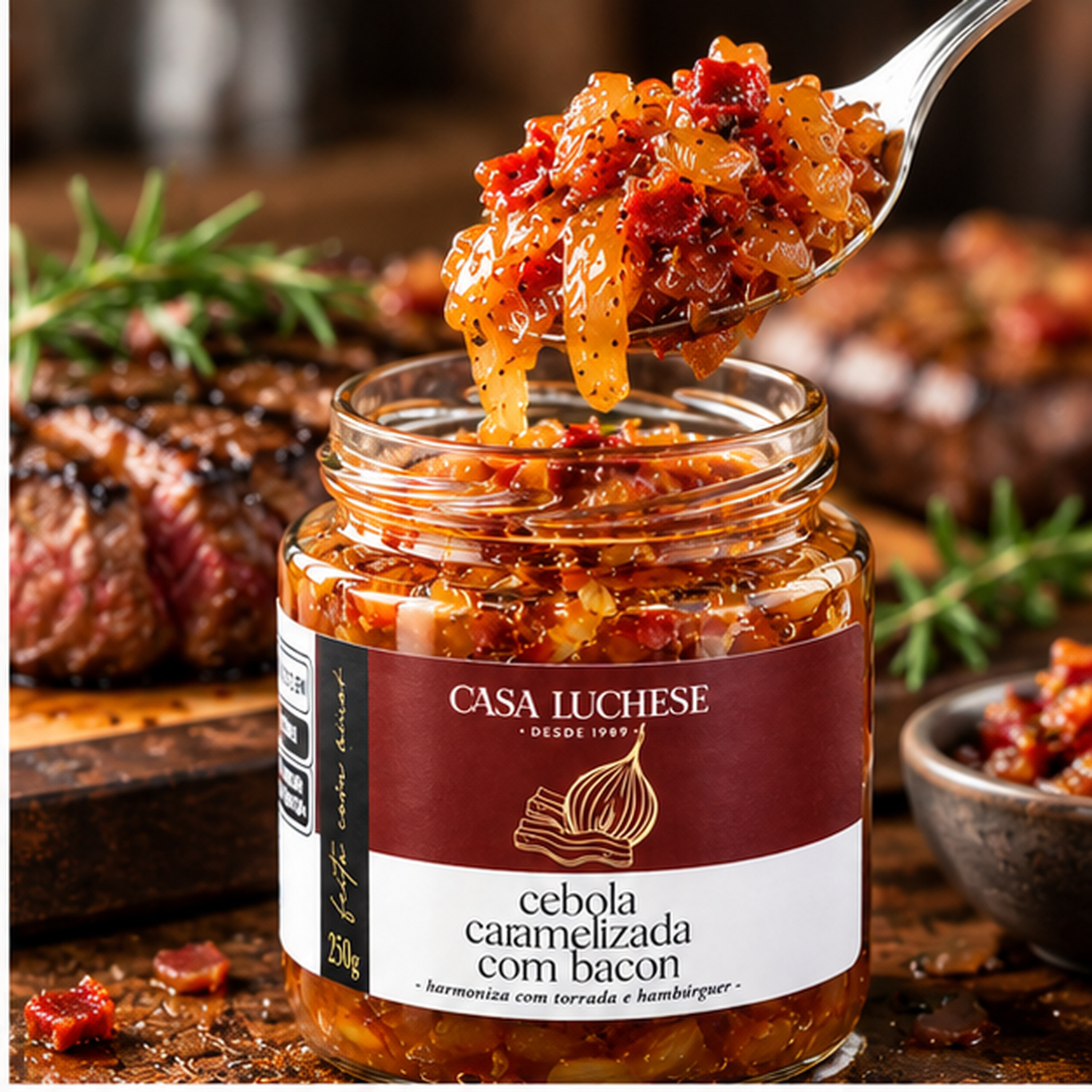 Cebola Caramelizada c/ Bacon CASA DUCHESE 250g foto 5