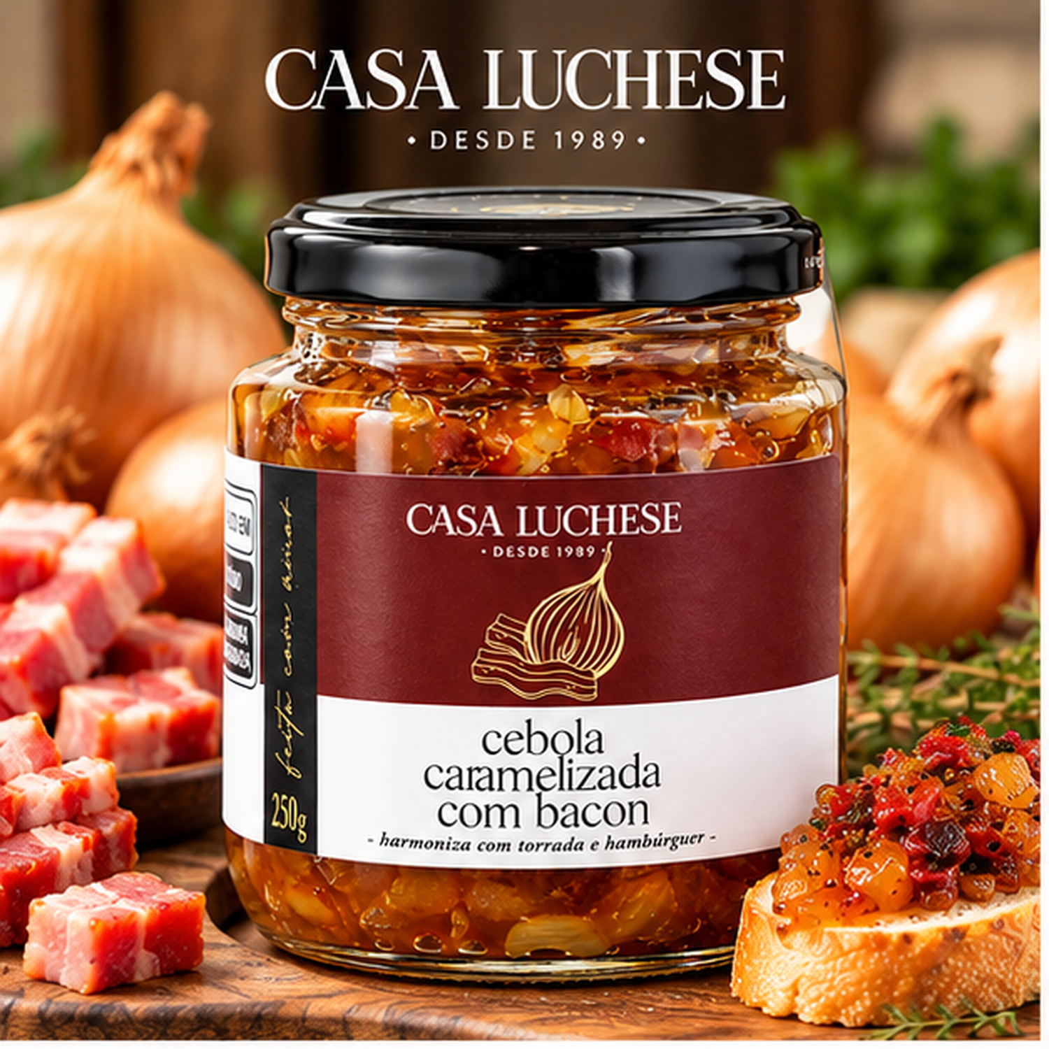 Cebola Caramelizada c/ Bacon CASA DUCHESE 250g foto 7