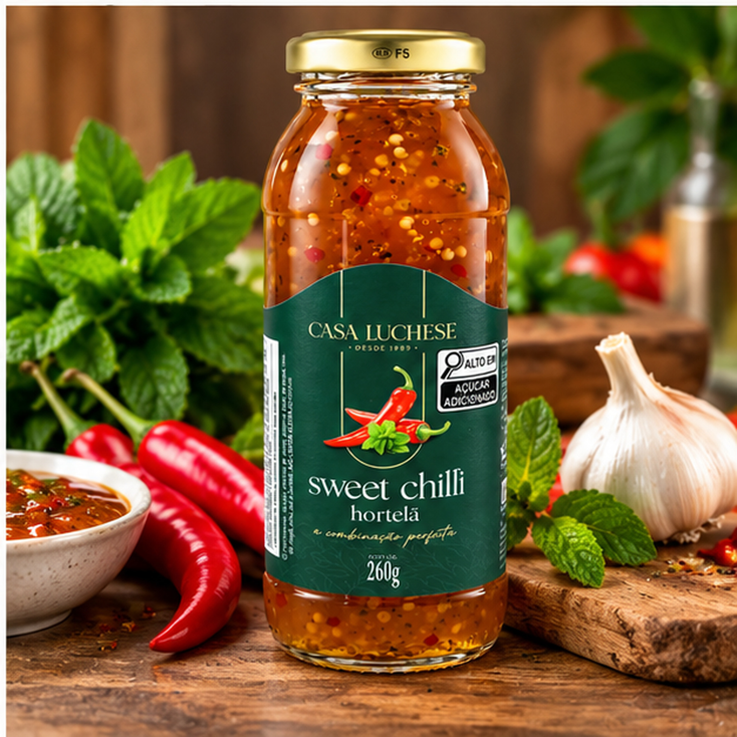 Sweet Chilli Hortelã Agridoce CASA LUCHESE 315g foto 5