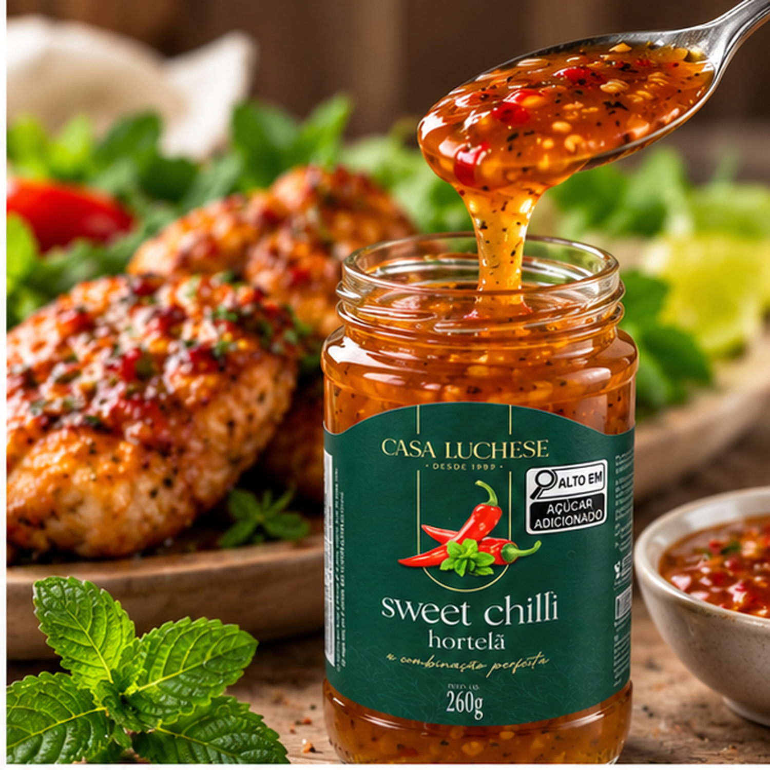 Sweet Chilli Hortelã Agridoce CASA LUCHESE 315g foto 8