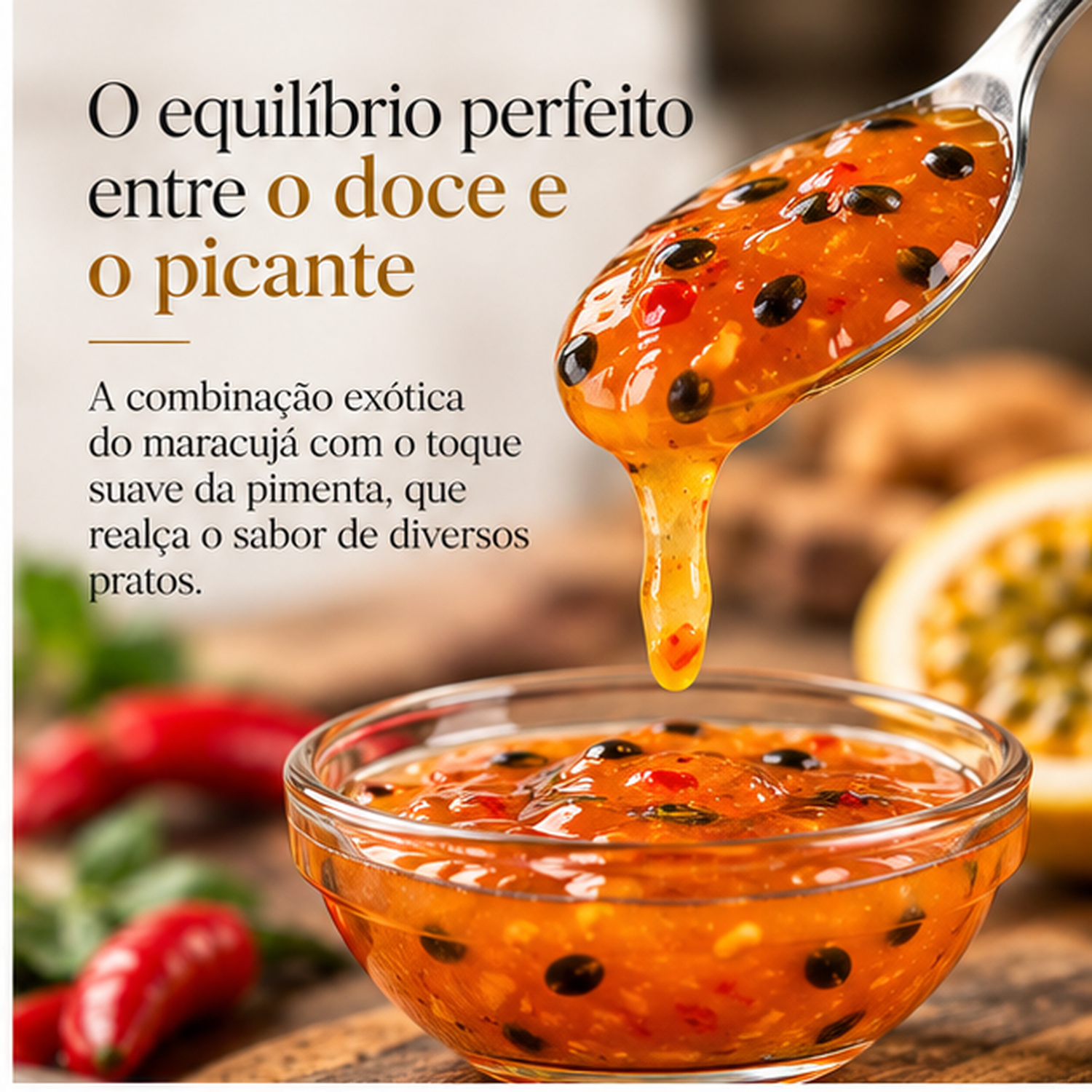 Sweet Chilli de Maracujá Agridoce CASA LUCHESE 315g foto 4