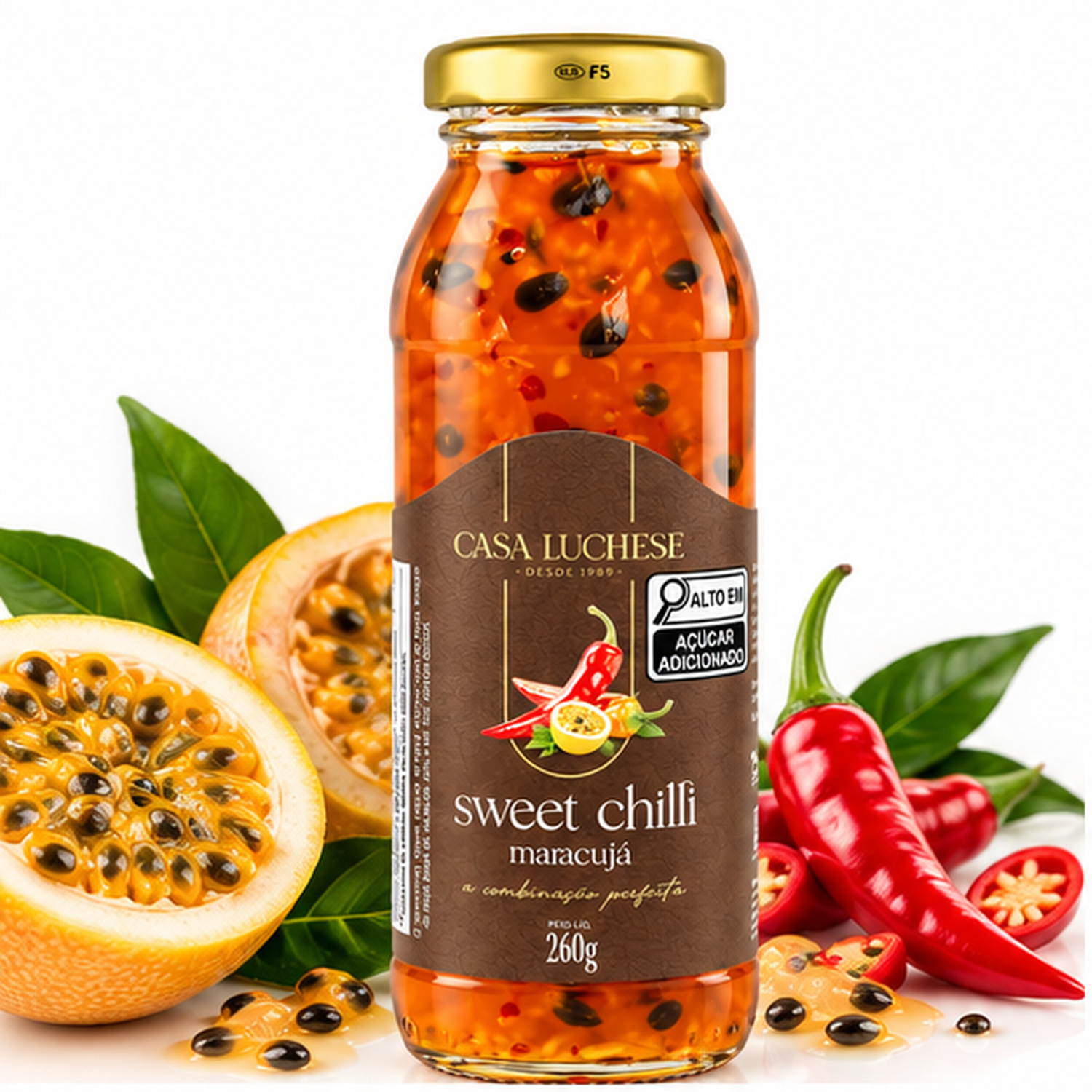 Sweet Chilli de Maracujá Agridoce CASA LUCHESE 315g foto 8