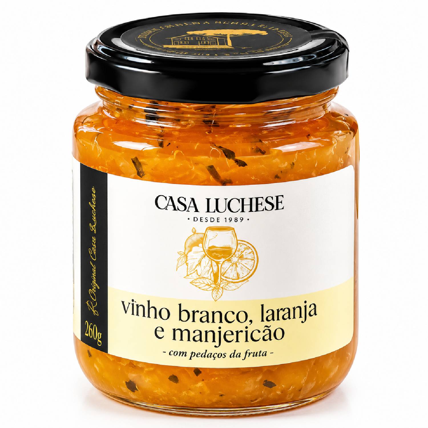 Doce Vinho Branco, Laranja, Manjericão CASA LUCHESE 260g