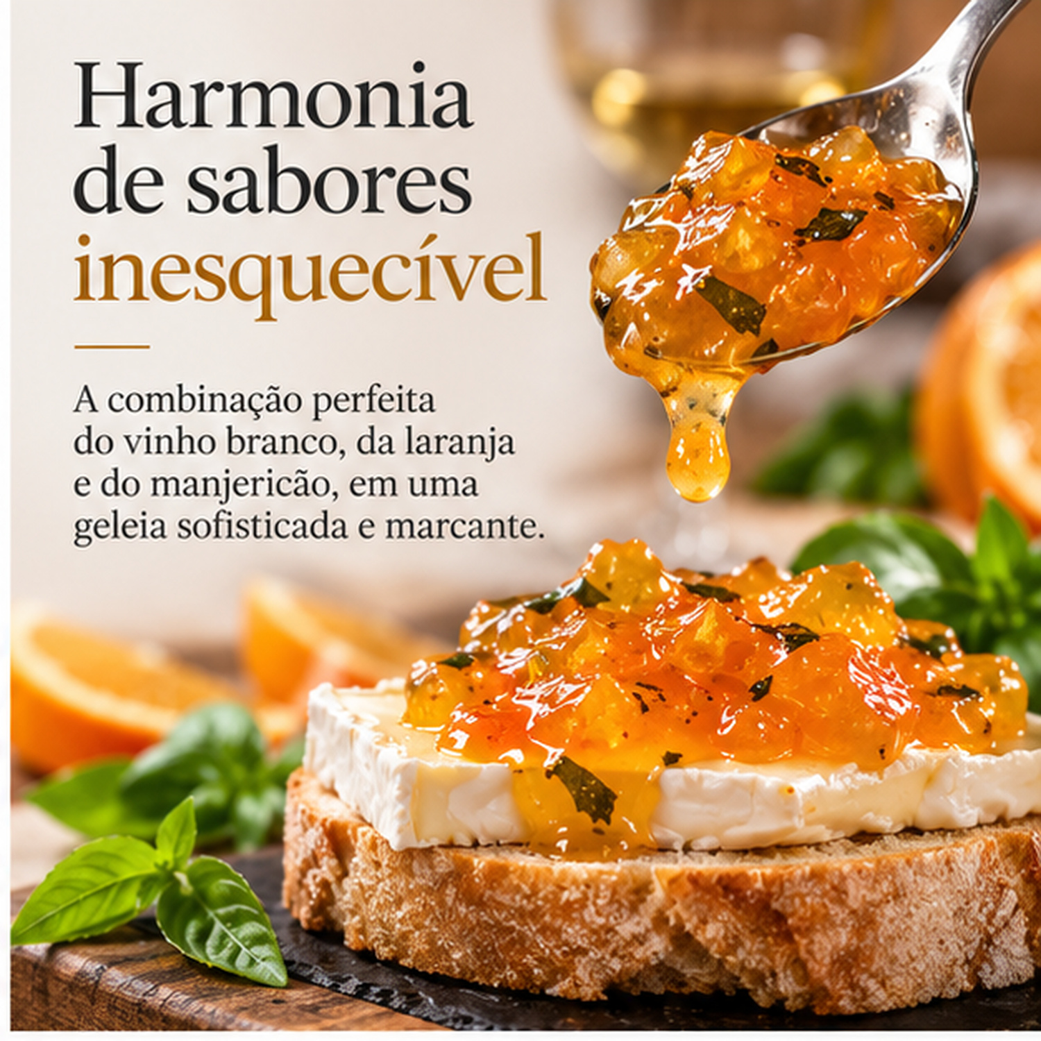 Doce Vinho Branco, Laranja, Manjericão CASA LUCHESE 260g foto 4