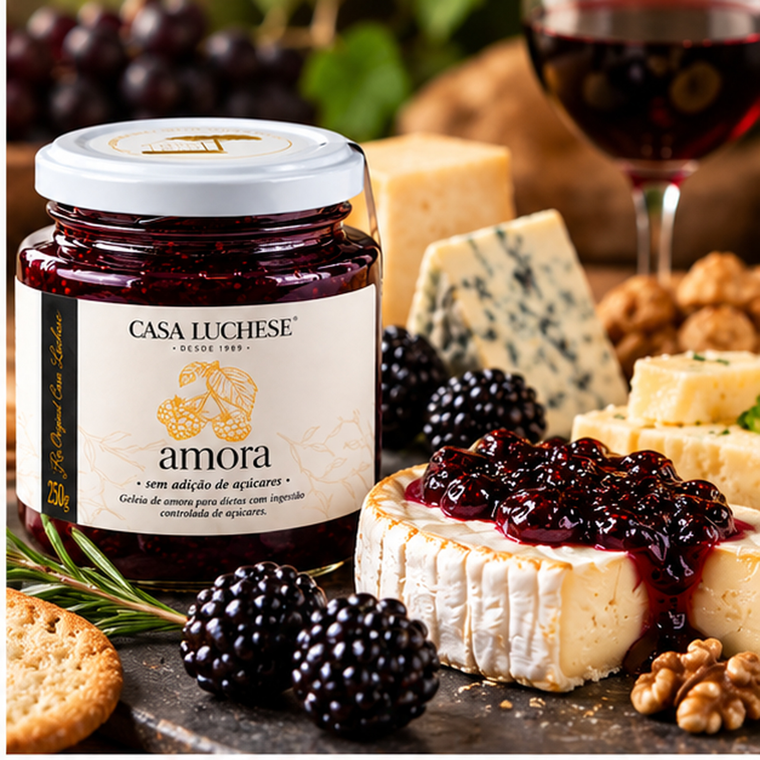 Doce de Amora s/ Adição de Açucar CASA LUCHESE 260g foto 8